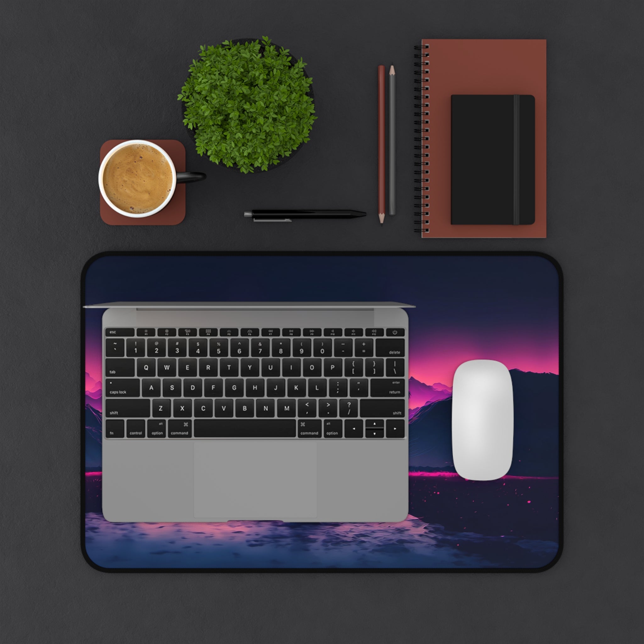 vibrant-vaporwave-mouse-pad-retrowave-delorean-desk-mat-neon-synthwave-desk-pad-vaporwave-sun-and-mountains-vaporwave-gift