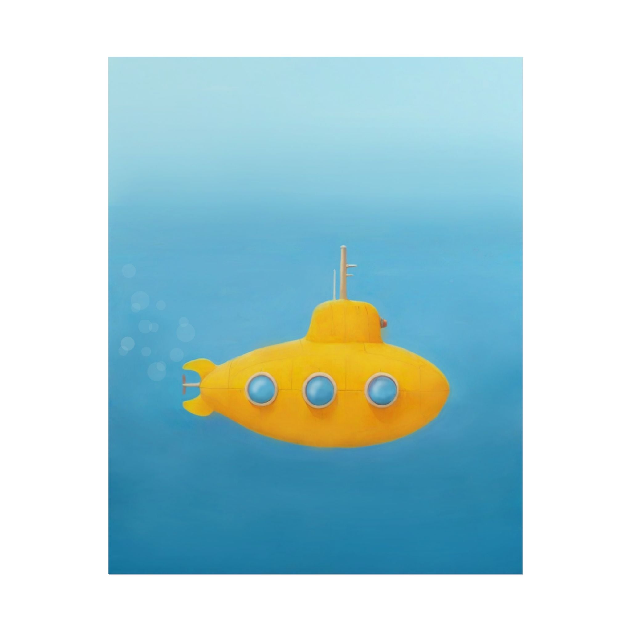 yellow-submarine-nursery-poster-art-fine-art-poster-wall-art-submarine-print-yellow-nursery-decor-gender-neutral-nursery