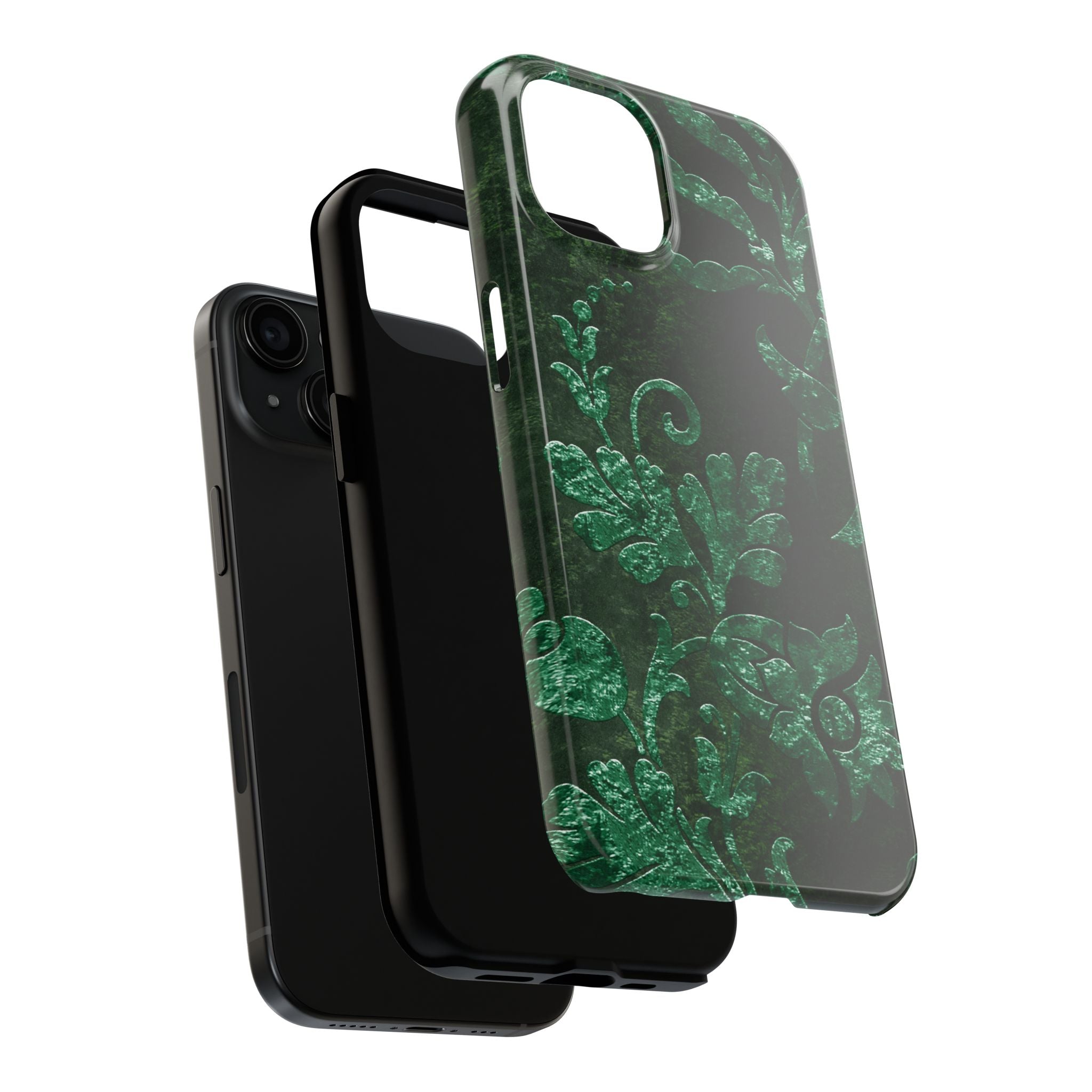 embossed-emerald-velvet-tough-phone-case-protective-iphone-cover-heavy-duty-phone-case-rugged-phone-case-durable-smartphone-c