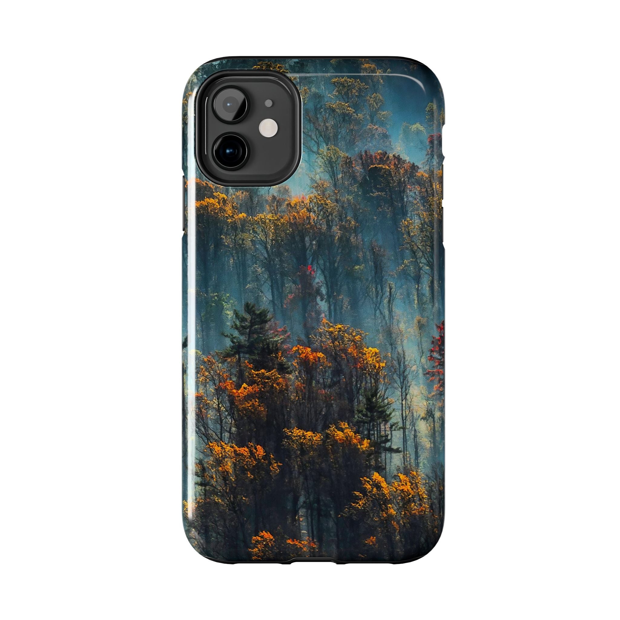 iphone-tough-case-misty-forrest-foggy-fall-iphone-covers-protective-smartphone-cover-nature-lover-gift-adventure-accessory