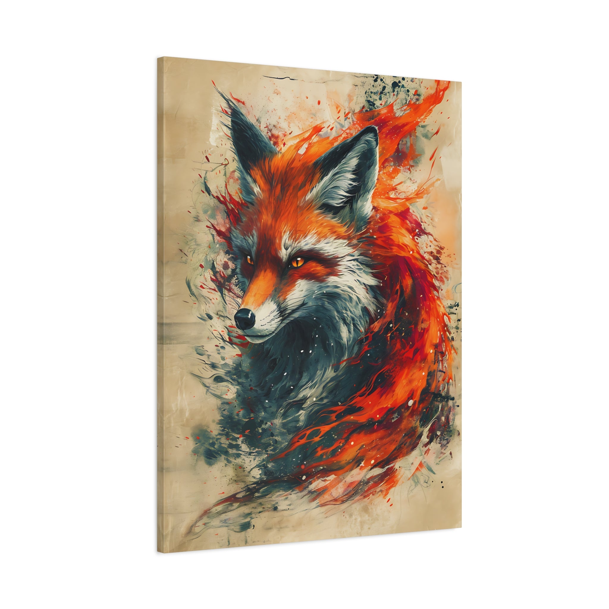 Red Fox Poster Print, Fantasy Wildlife Wall Art, Home Decor, Animal Lover Gift, Nature Print, Fantasy Art Decor, Poster Wall Art