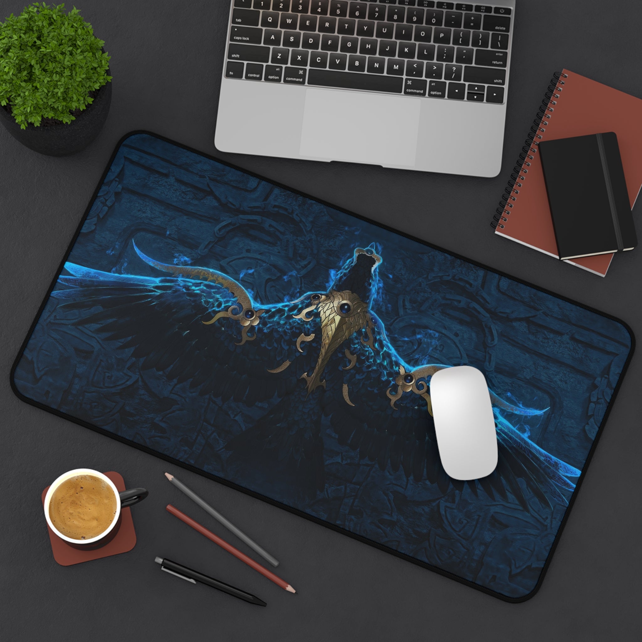 diablo-4-spiritborn-eagle-gaming-mouse-pad-xl-desk-mat-gothic-desk-pad-diablo-iv-large-computer-mat-