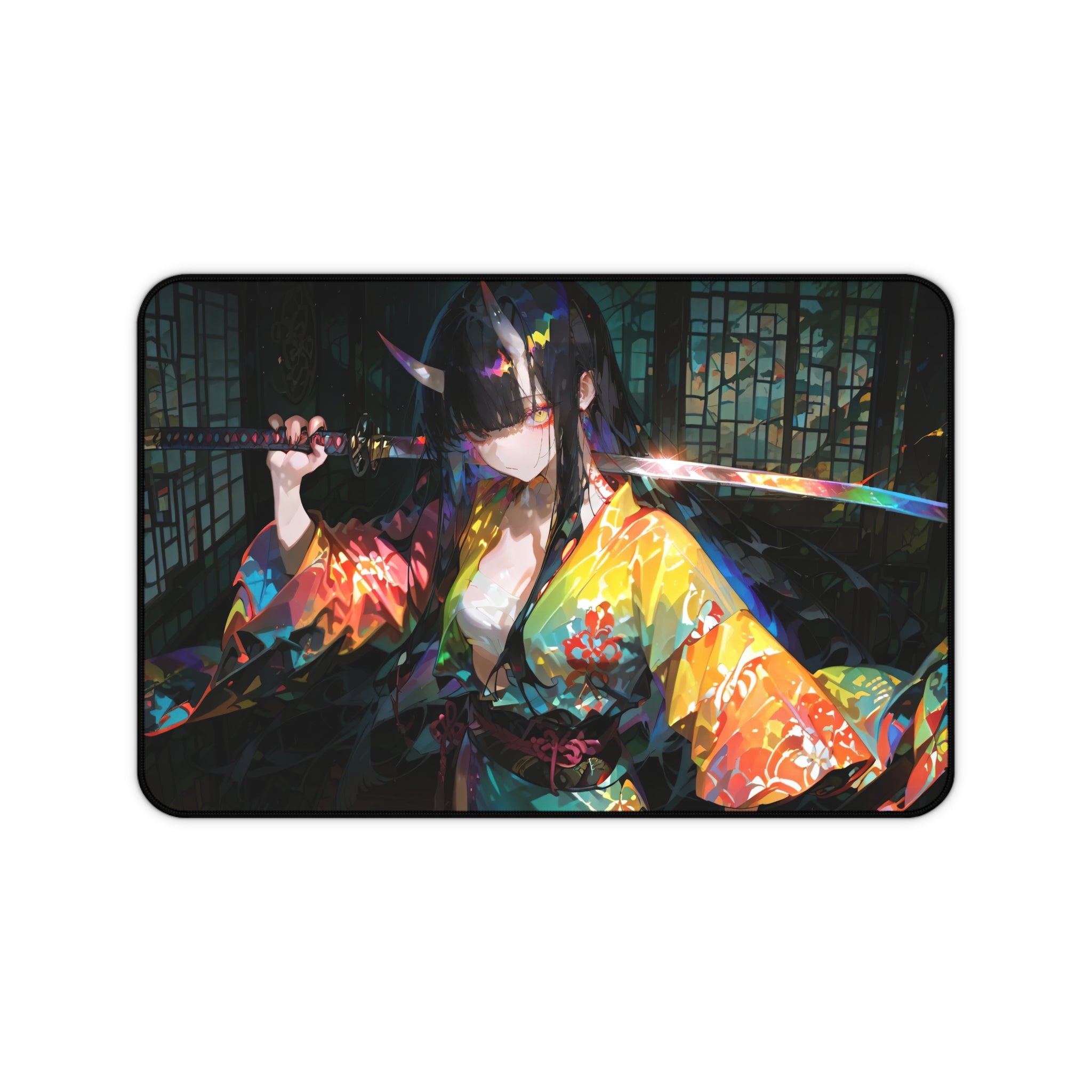 anime-demon-samurai-girl-warrior-mouse-pad-japanese-katana-samurai-warrior-desk-mat-japanese-anime-girl-samurai-desk-pad