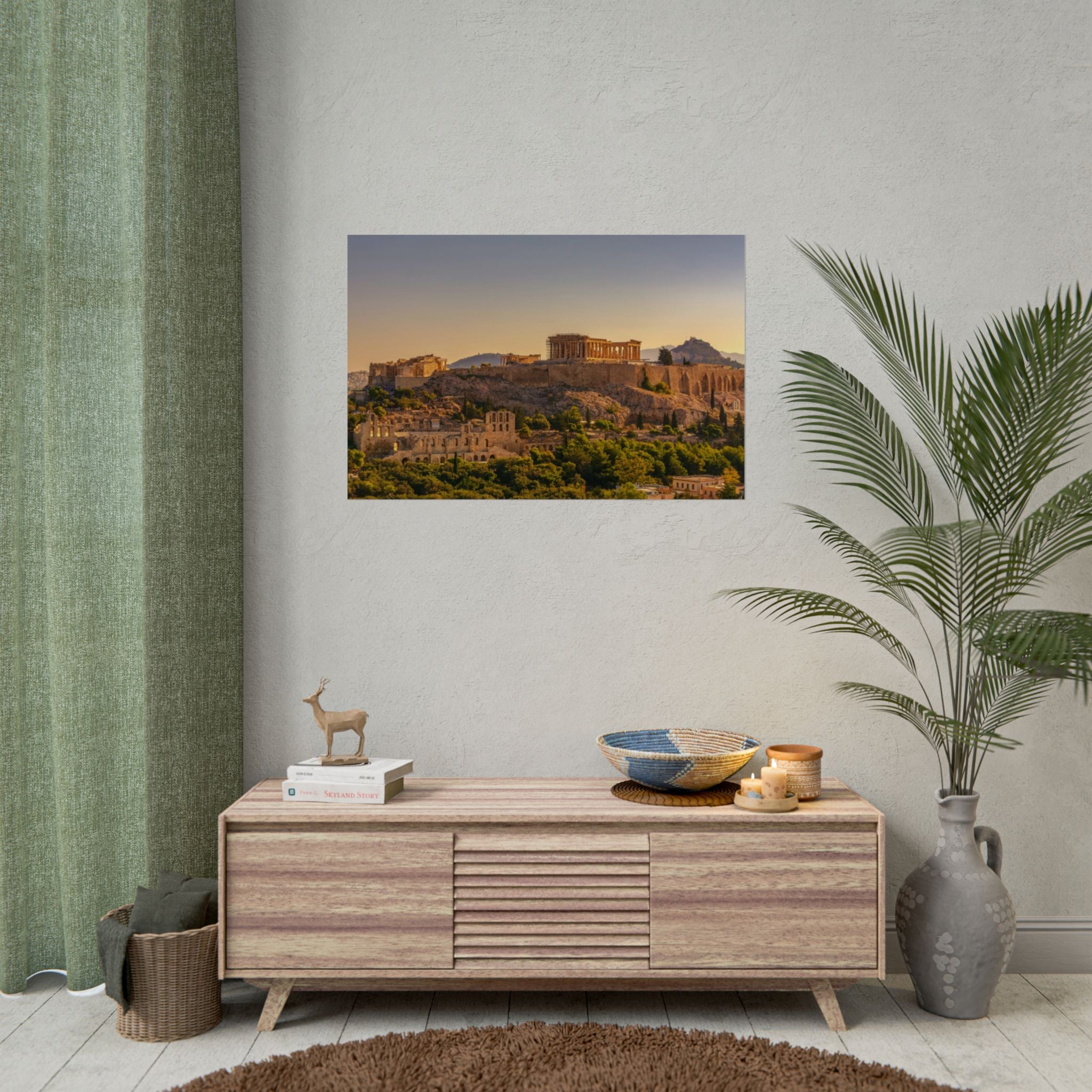 acropolis-panoramic-fine-art-poster-print-greek-wall-art-athens-greece-home-decor-travel-lover-gift-landscape