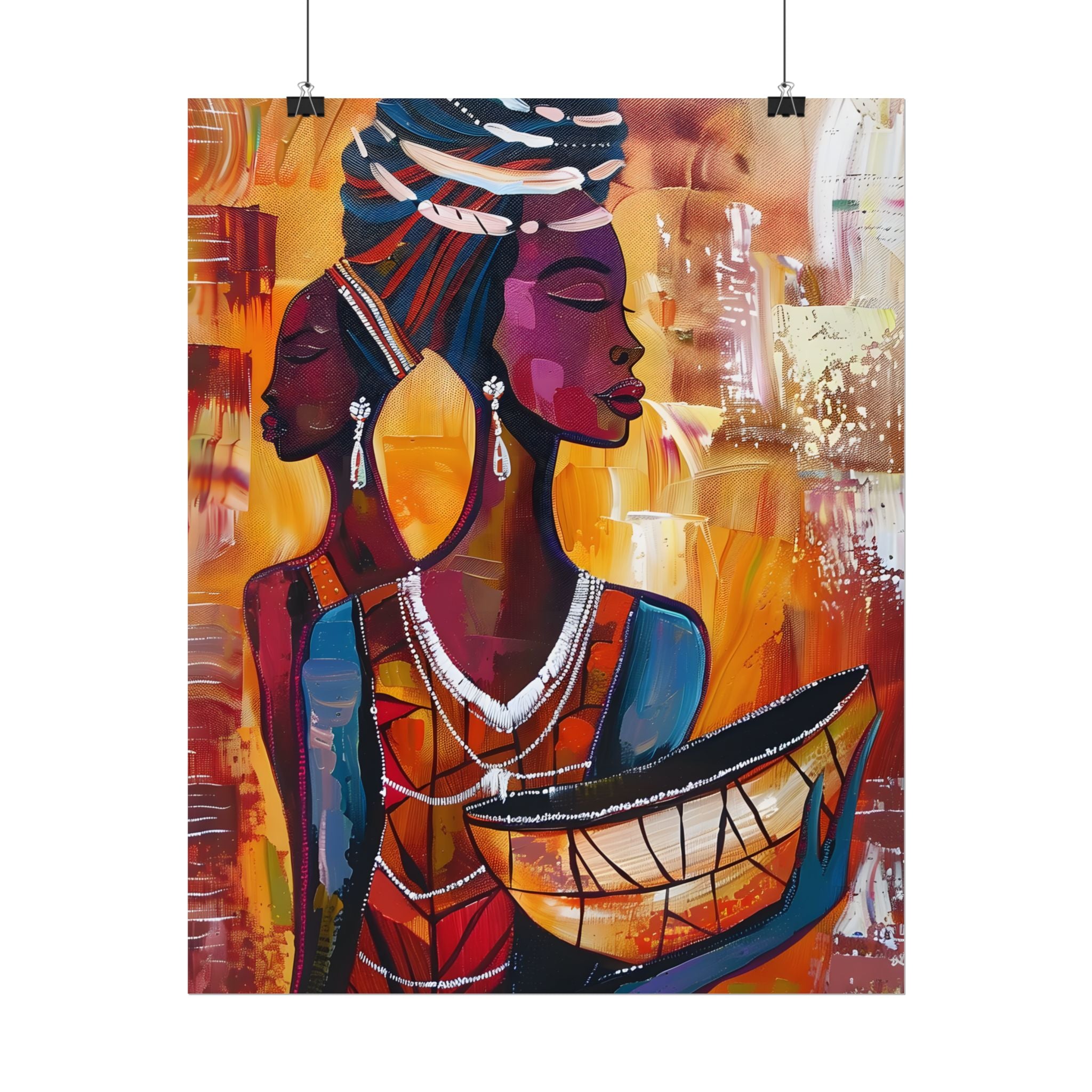 traditional-african-woman-poster-print-african-portrait-afrocentric-home-wall-decor-tribal-art-african-american-art-ethnic-wa