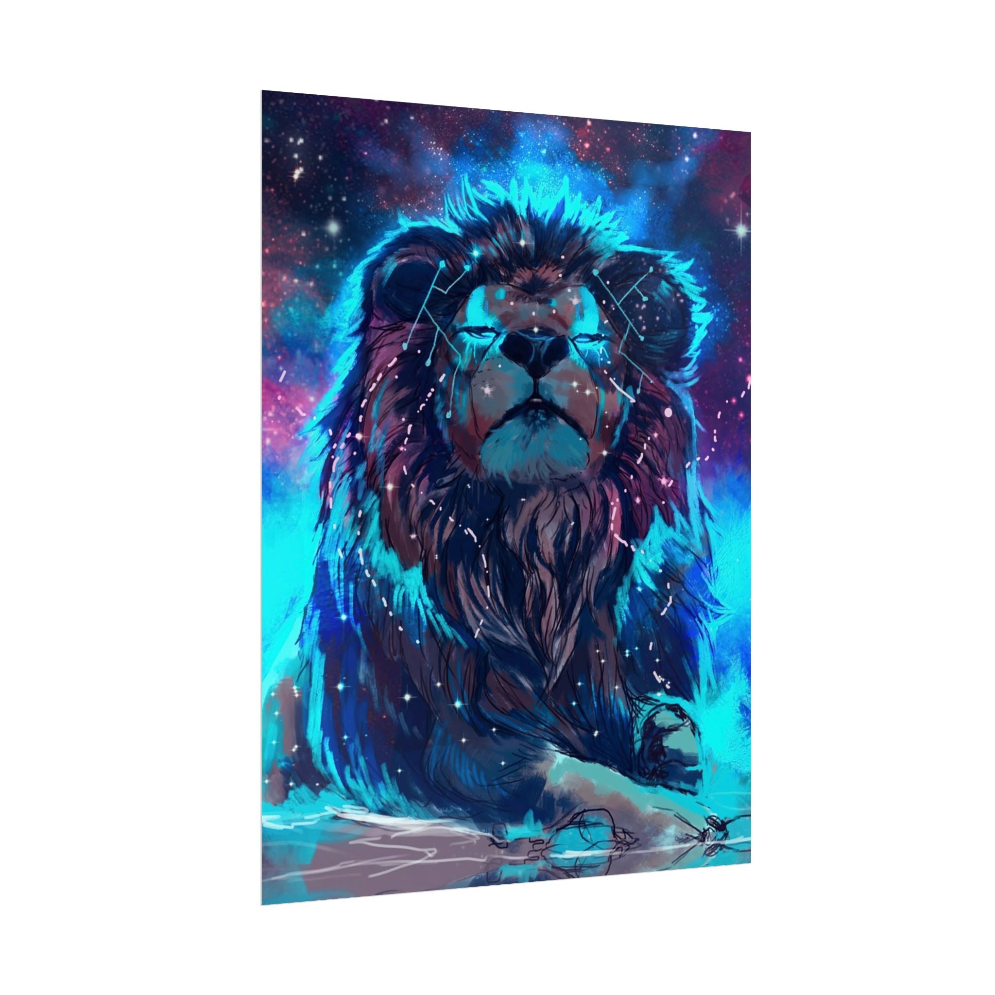 poster-print-lion-wall-art-fantasy-leon-living-room-decor-lion-wall-decor-lion-poster-jungle-animal-art-print-wildlife-safari