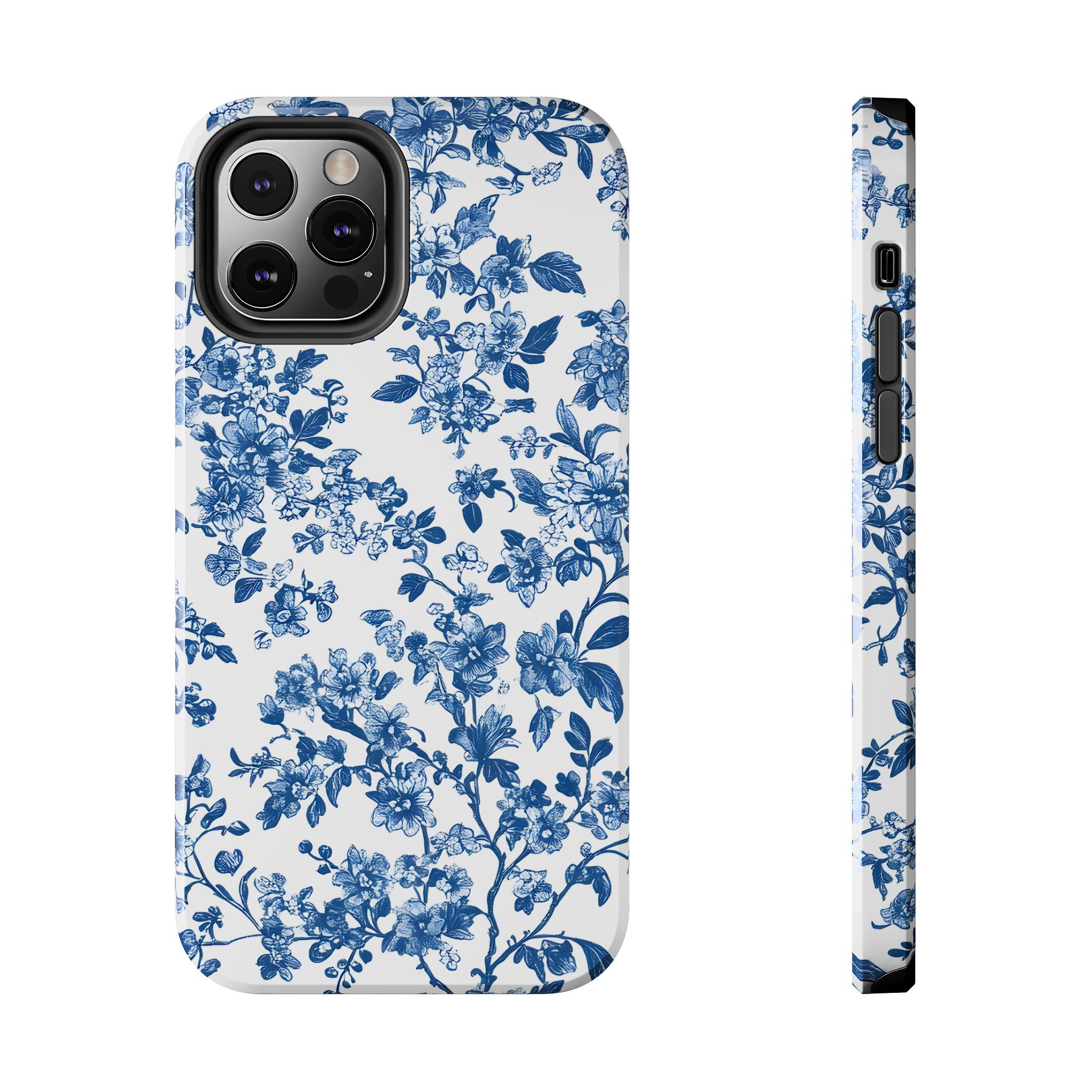french-toile-floral-tough-iphone-case-blue-iphone-cover-protective-iphone-case-hard-shell-iphone-case-vintage-design-phone-ca