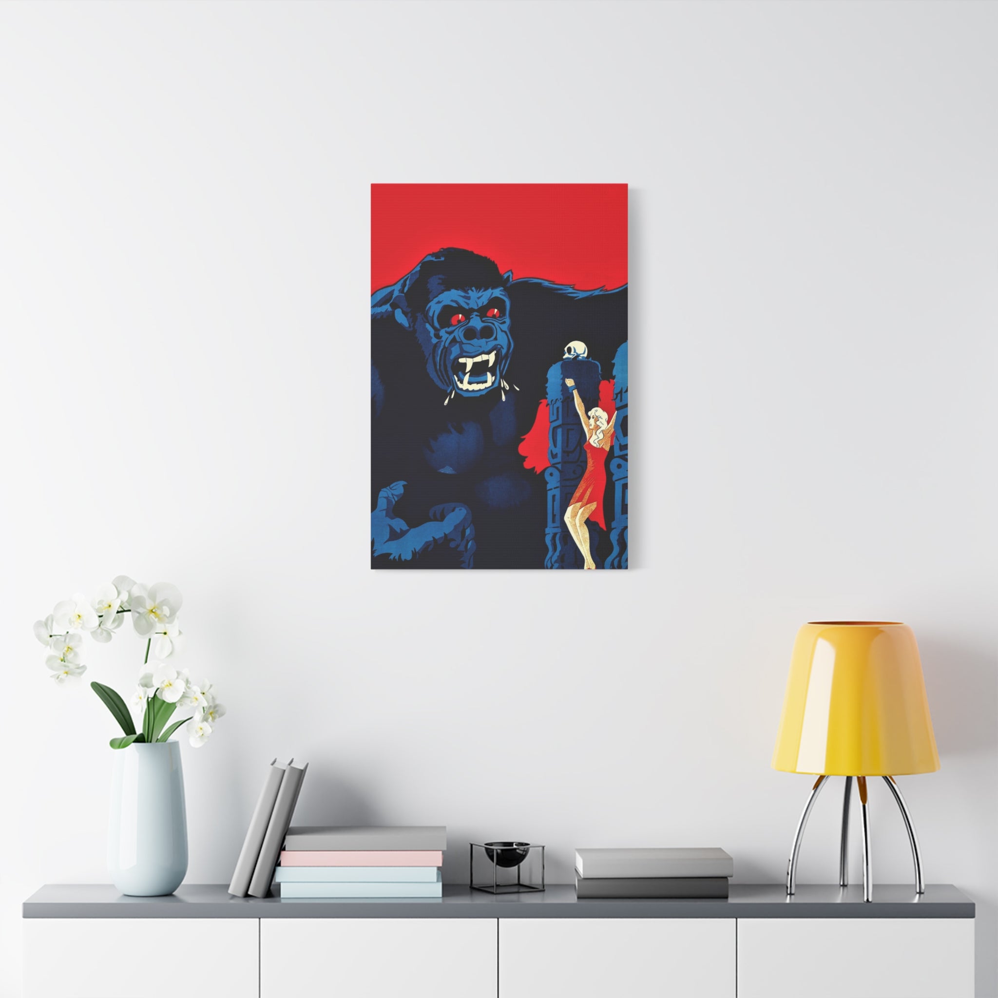 canvas-print-vintage-danish-movie-poster-for-king-kong-wall-art-decor-retro-wall-art-stretched-canvas-print-matte-canvas-art-