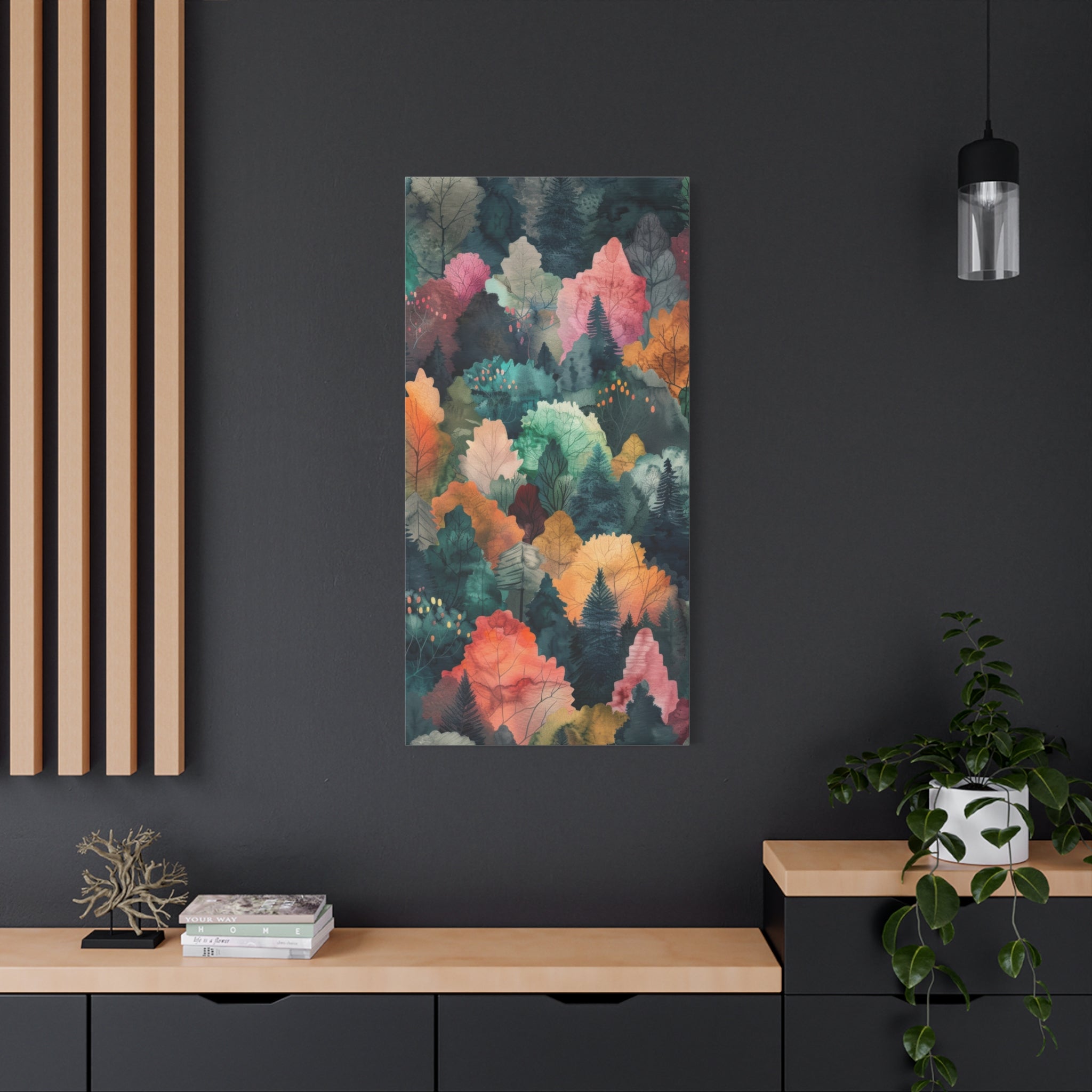 canvas-wall-art-autumn-watercolor-decor-fall-decor-pastel-colors-nature-decor-fall-canvas-wall-art-matte-canvas