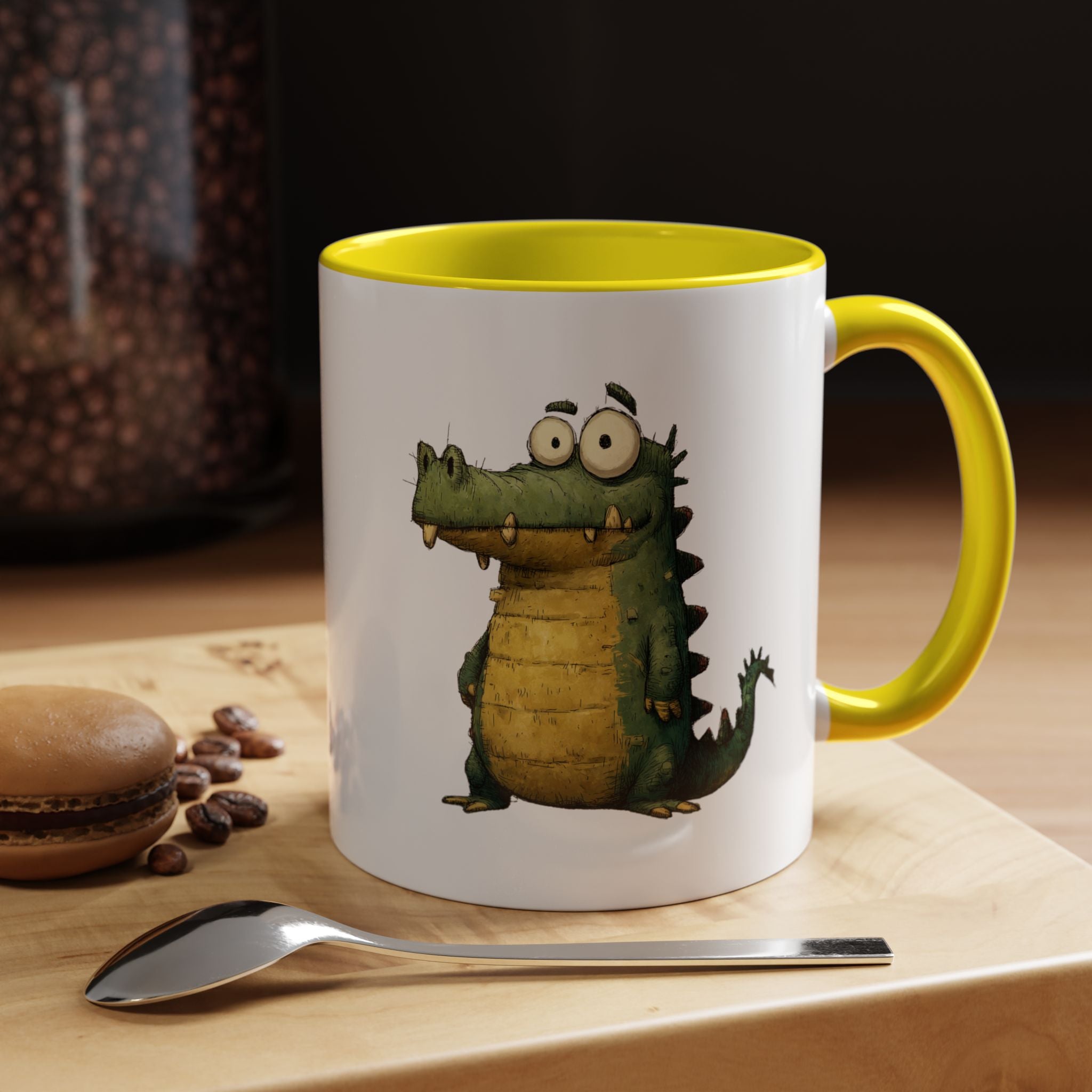 Funny Alligator Accent Coffee Mug | Cute Animal Mug for Nature Lovers, Ideal Gift for Birthdays, Holidays, Home Decor
