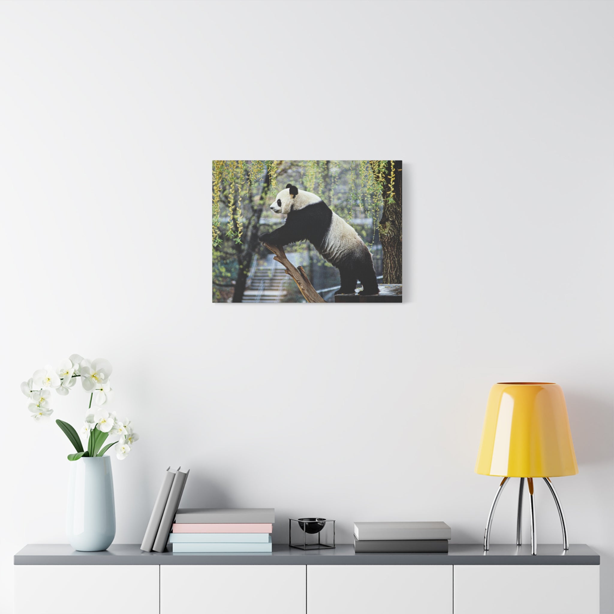 canvas-wall-art-cute-panda-wall-decor-nature-home-decor-panda-gift-panda-canvas-print-stretched-matte-canvas