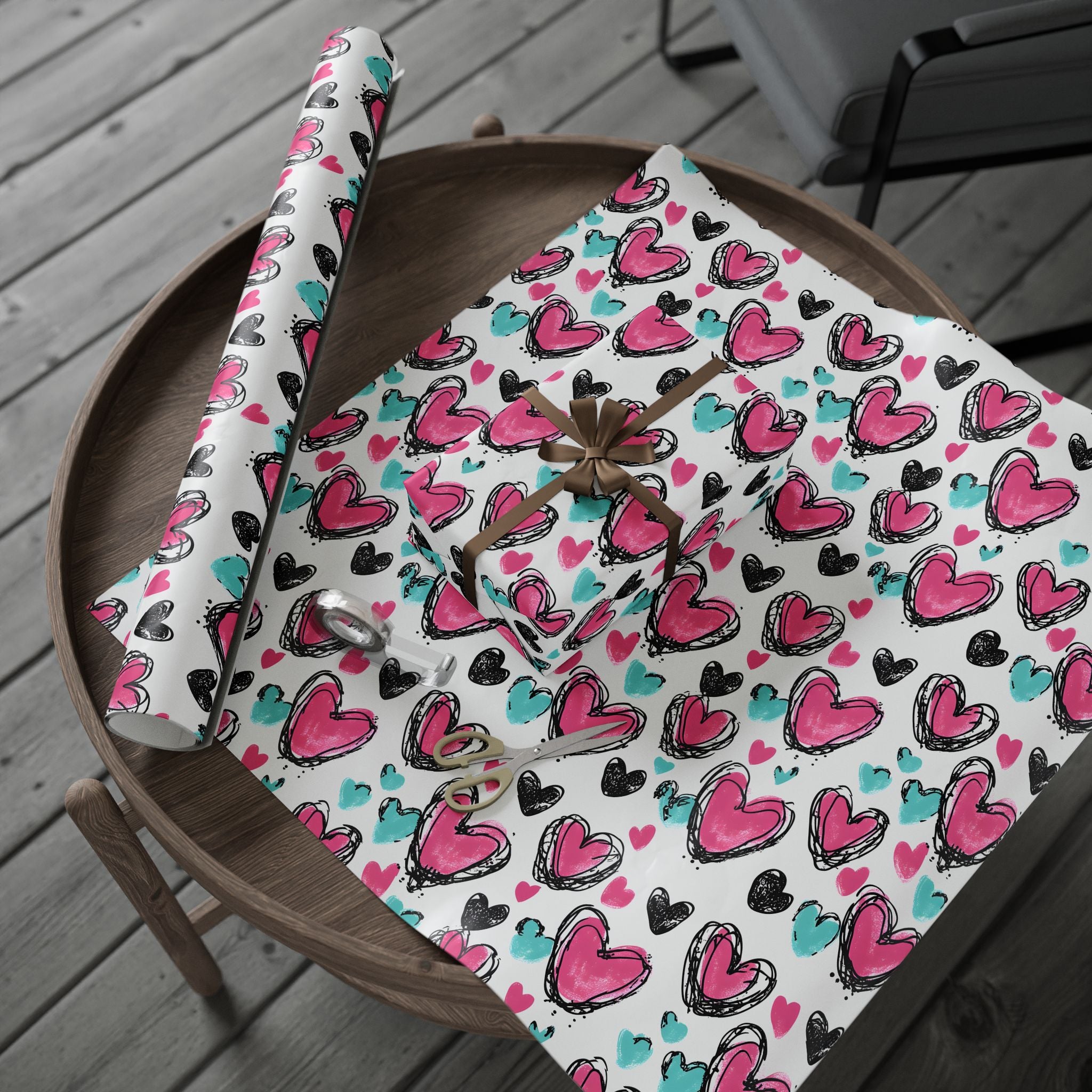 pink-valentine-wrapping-papers-v-day-gift-wrap-romantic-present-packaging-love-theme-craft-paper-heart-pattern-holiday-wrap