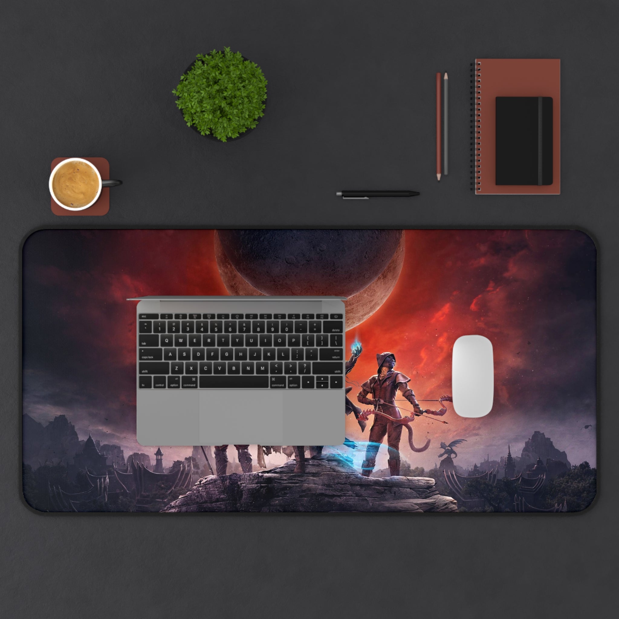 elder-scroll-skyrim-deskpad-the-elder-scrolls-elsweyr-mousepad-gaming-desk-mat-dragon-and-viking-warrior-desk-