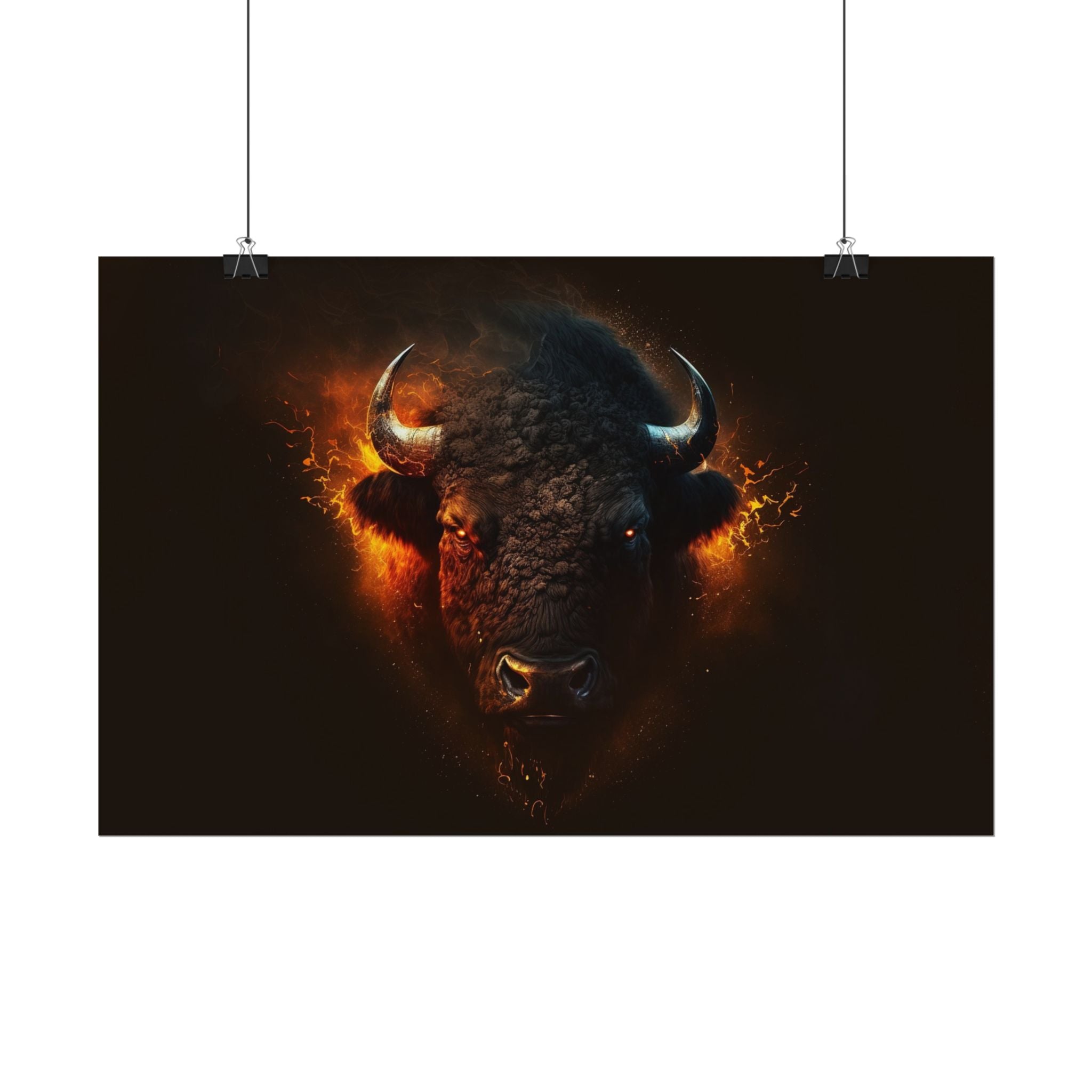 bison-art-poster-wall-decor-buffalo-gift-wildlife-home-decoration-western-bison-wall-art-nature-lover-gift-farm-house-wall-de
