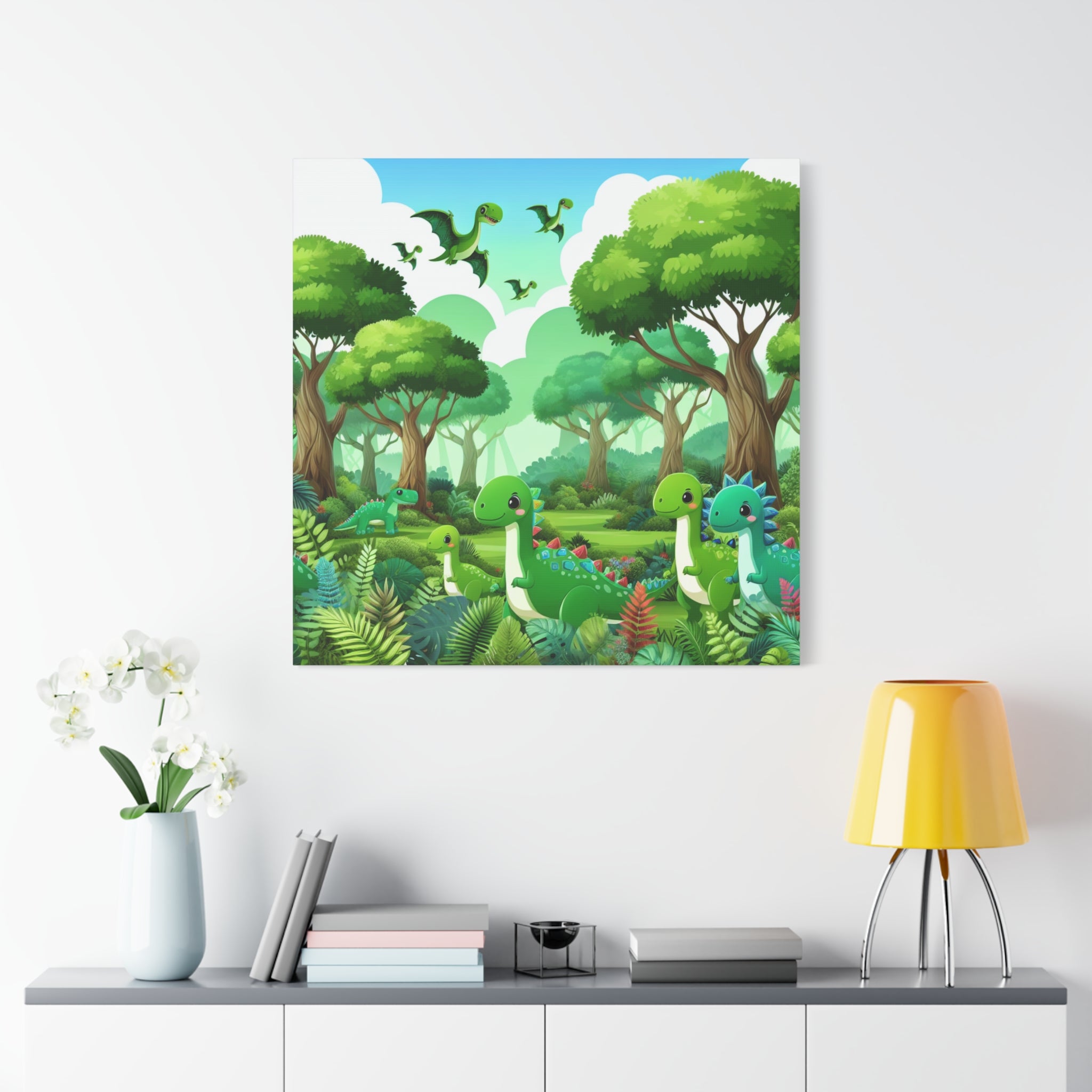 canvas-wall-art-cute-dinosaur-nursery-decor-baby-dinosaur-print-stretched-canvas-nursery-art-cute-dinosaur-decoration-baby-nu
