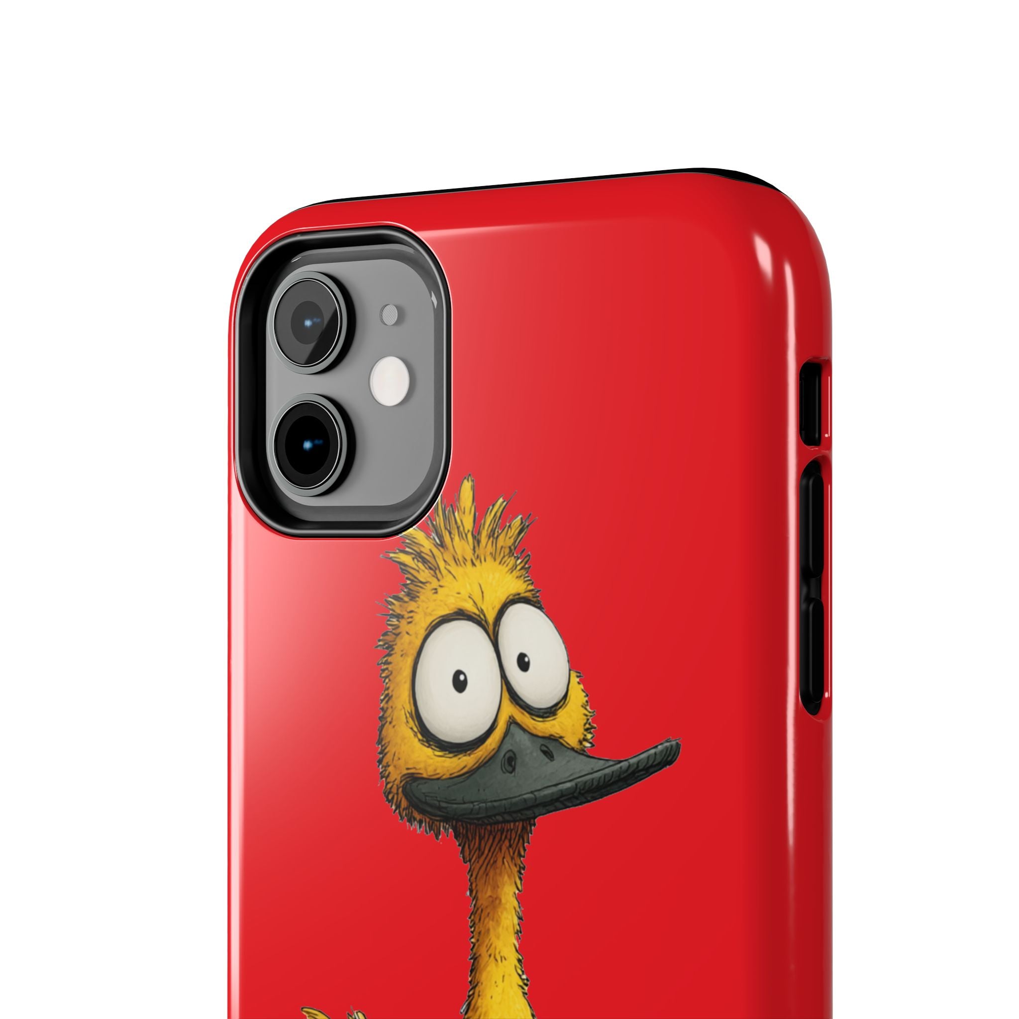 Quirky Funny Duck iPhone Tough Case - Kawaii Animal Phone Cover - Protective Phone Cover - Yellow iPhone Case