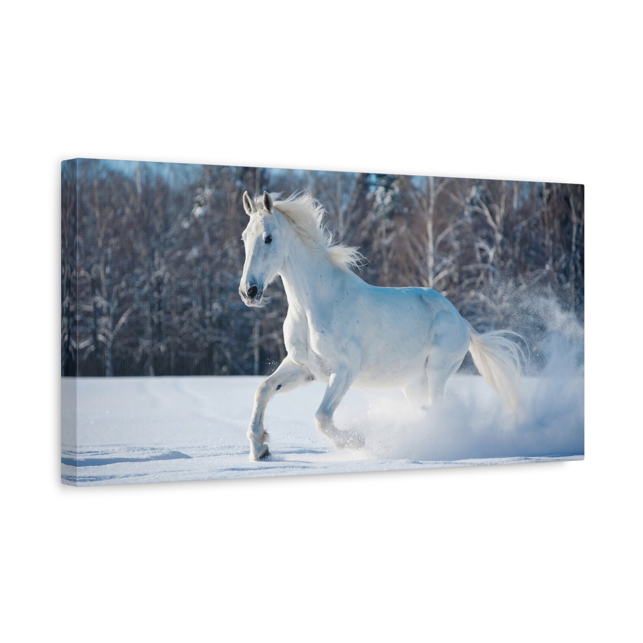 canvas-print-white-horse-winter-wall-art-home-decor-nature-decor-matte-stretched-canvas-alternative-horse-wall-decor-wildlife