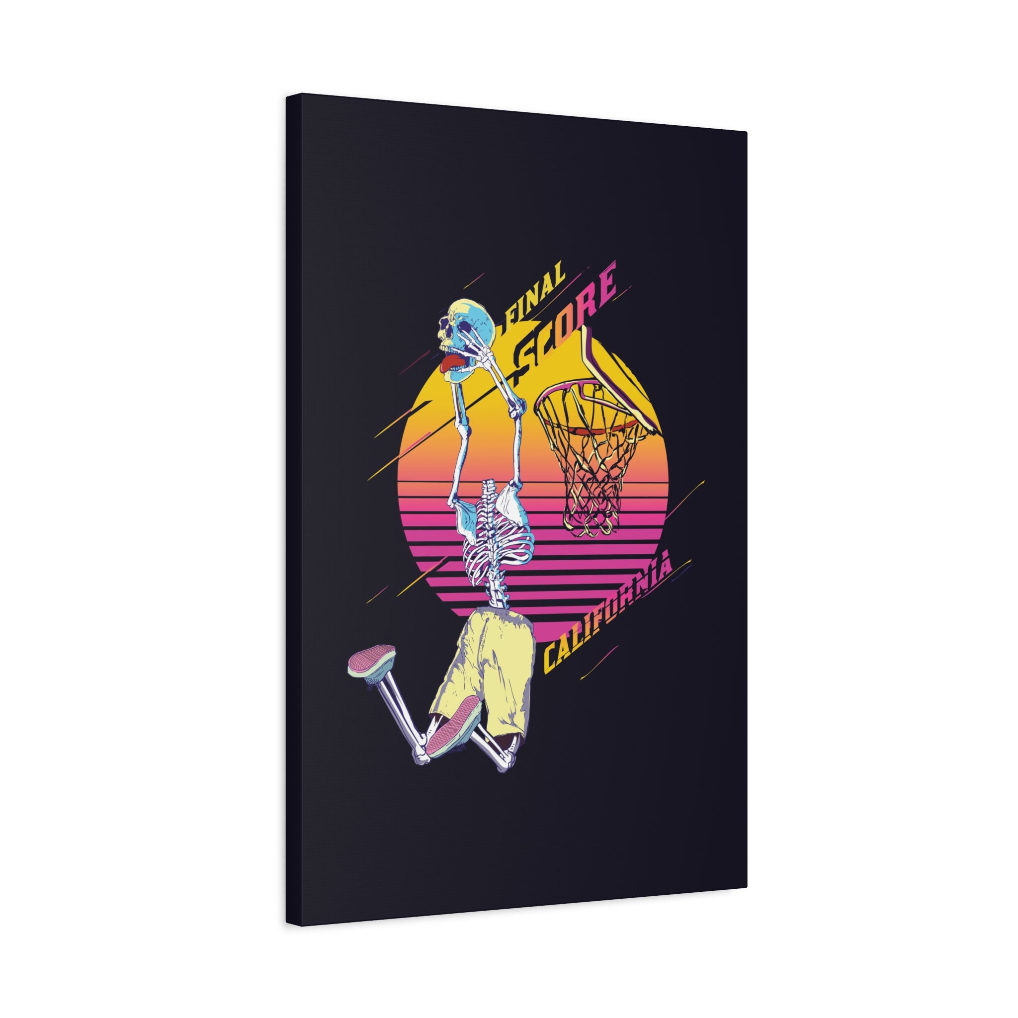 california-basketball-canvas-wall-art-basketball-prints-skull-art-retro-basketball-decor-basketball-home-wall-decor-housewarm