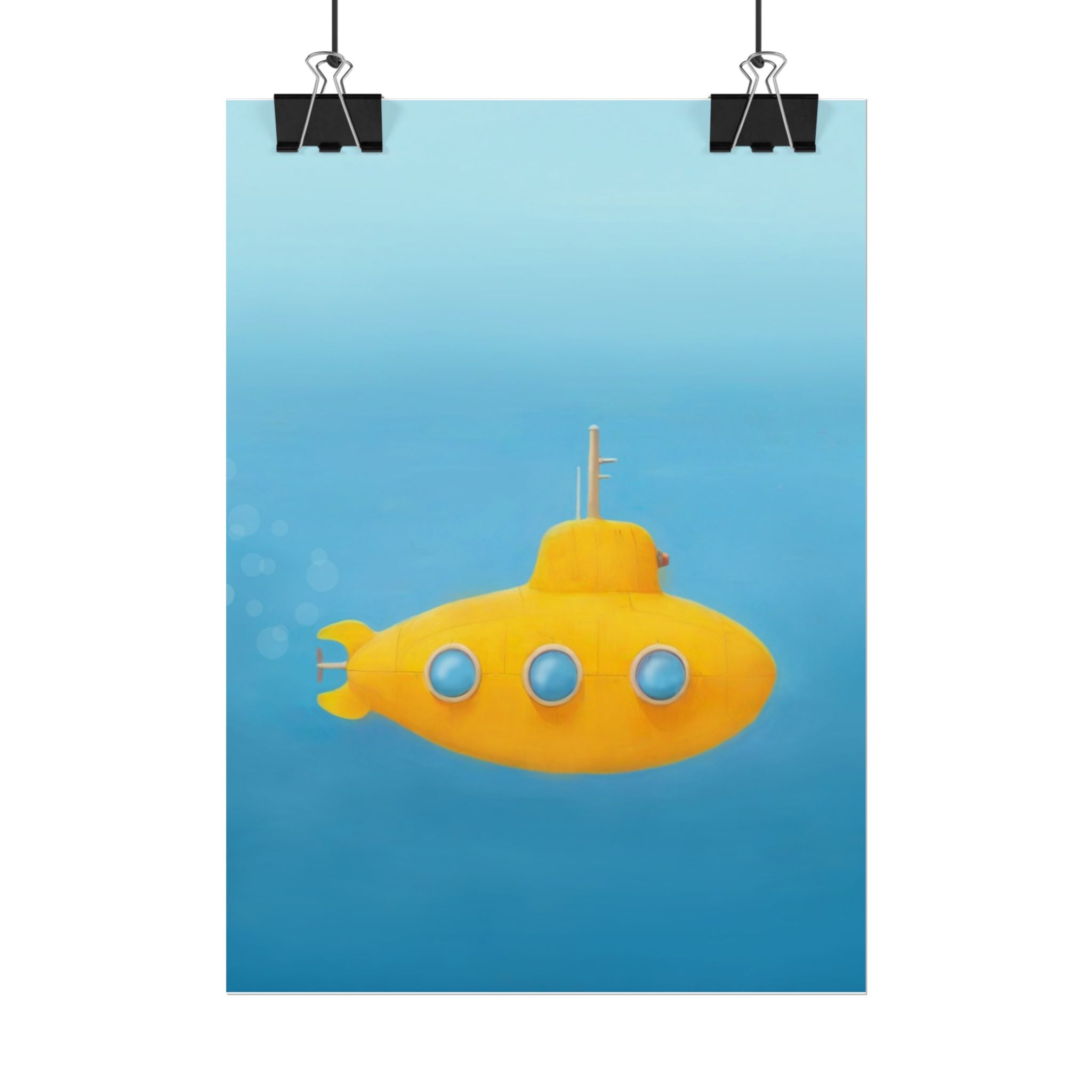 yellow-submarine-nursery-poster-art-fine-art-poster-wall-art-submarine-print-yellow-nursery-decor-gender-neutral-nursery