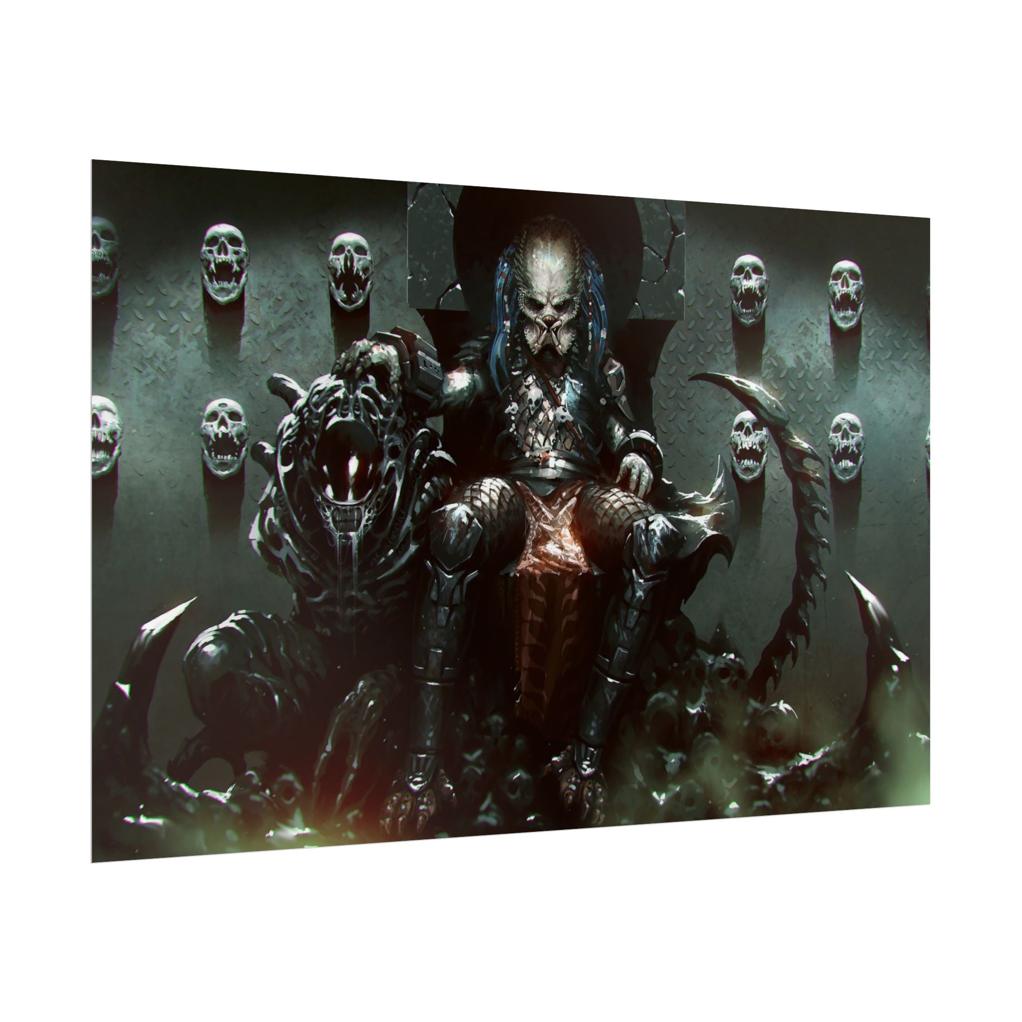 predator-alien-poster-art-xenomorph-movie-poster-print-alien-wall-art-sci-fi-home-decor-geek-wall-decor