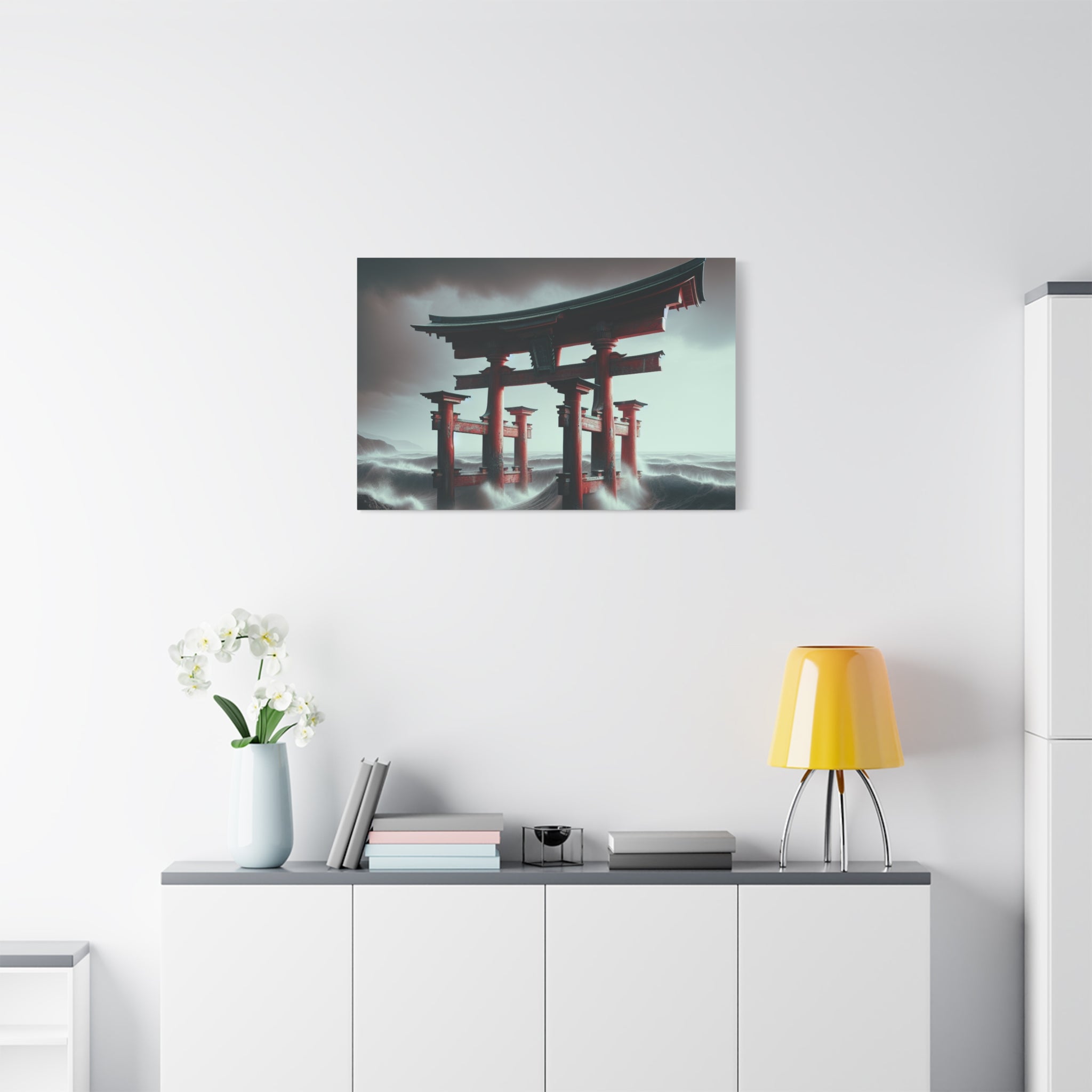 canvas-art-japanese-torri-gate-geisha-wall-decor-matte-stretched-artwork-home-decoration-asian-inspired-painting-oriental-roo