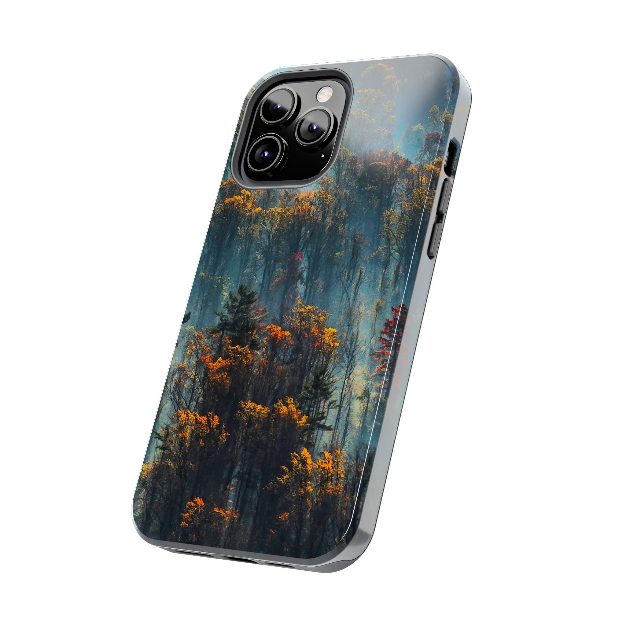 iphone-tough-case-misty-forrest-foggy-fall-iphone-covers-protective-smartphone-cover-nature-lover-gift-adventure-accessory