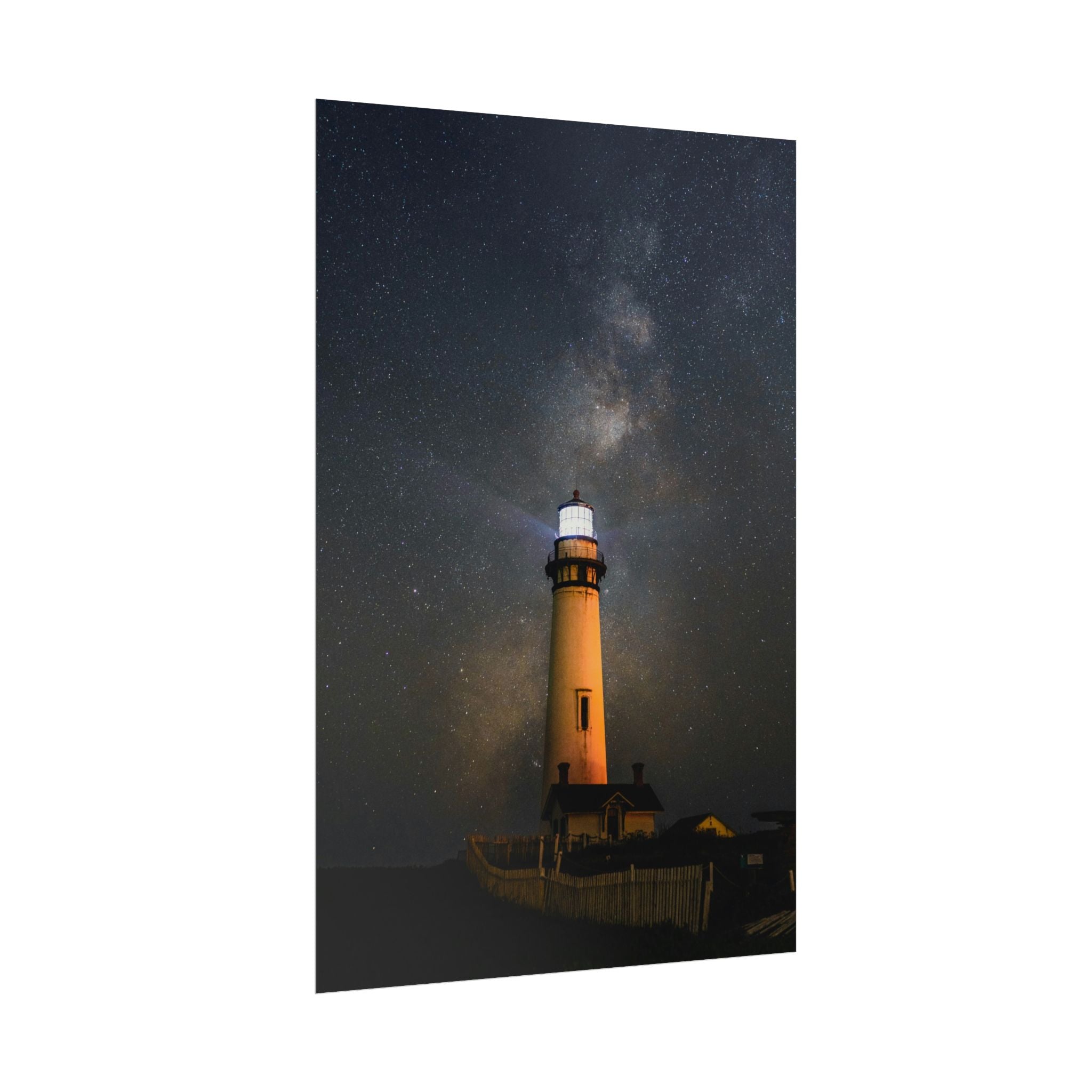 lighthouse-on-rock-poster-print-coastal-wall-art-nautical-decor-beach-house-decoration-seaside-wall