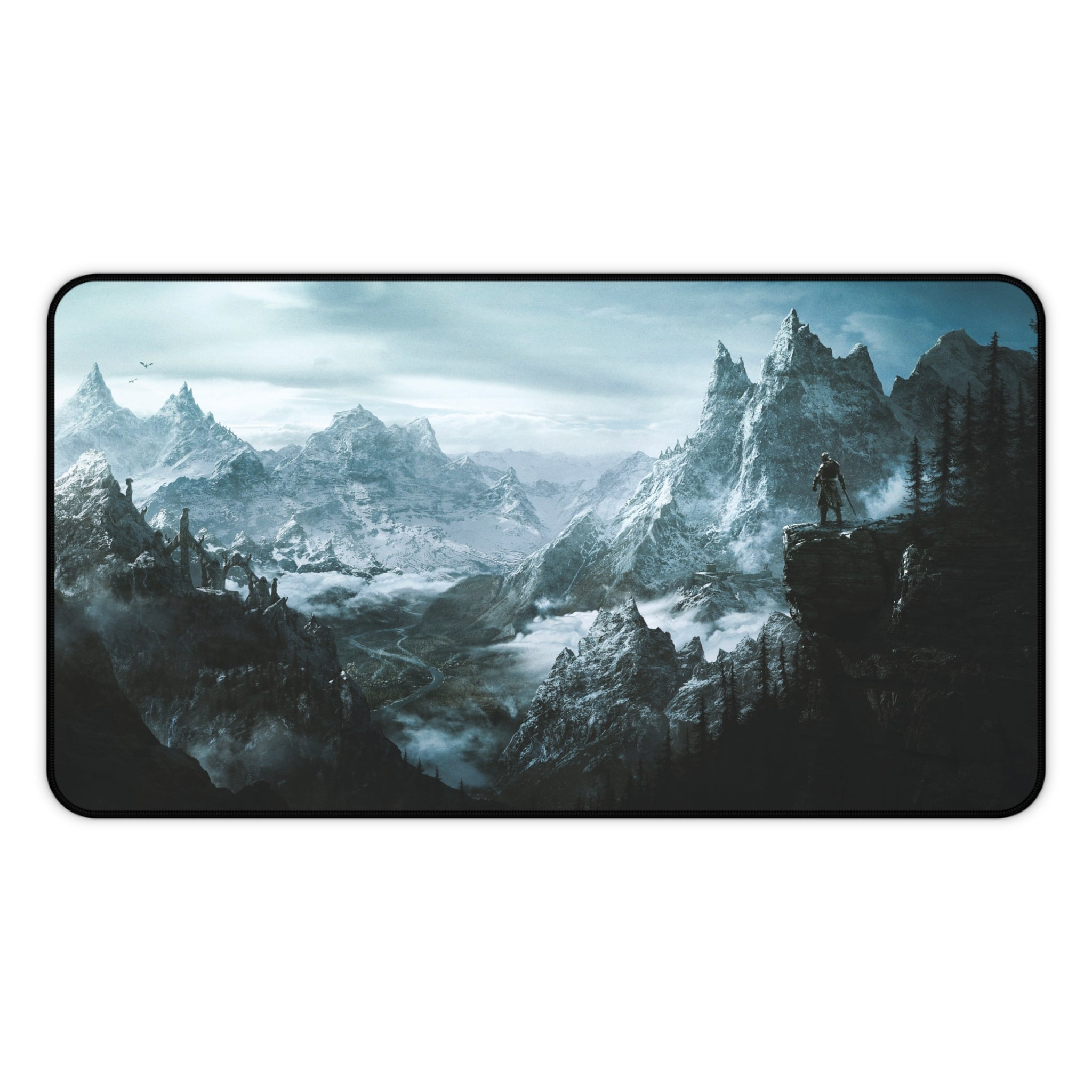 skyrim-cat-deskpad-the-elder-scrolls-oblivion-mousepad-scenery-gaming-desk-mat-dragon-and-viking-warrior-desk-