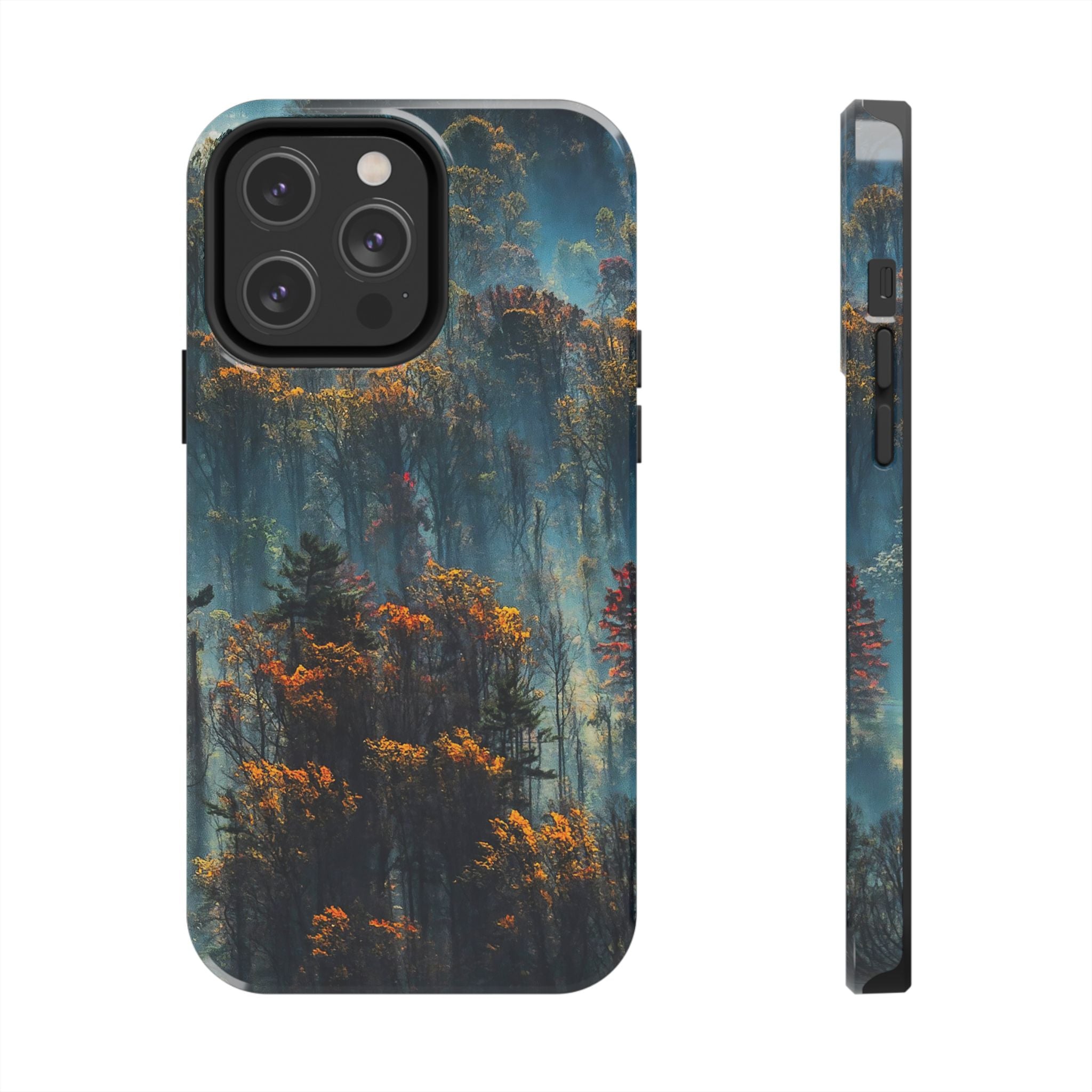 iphone-tough-case-misty-forrest-foggy-fall-iphone-covers-protective-smartphone-cover-nature-lover-gift-adventure-accessory