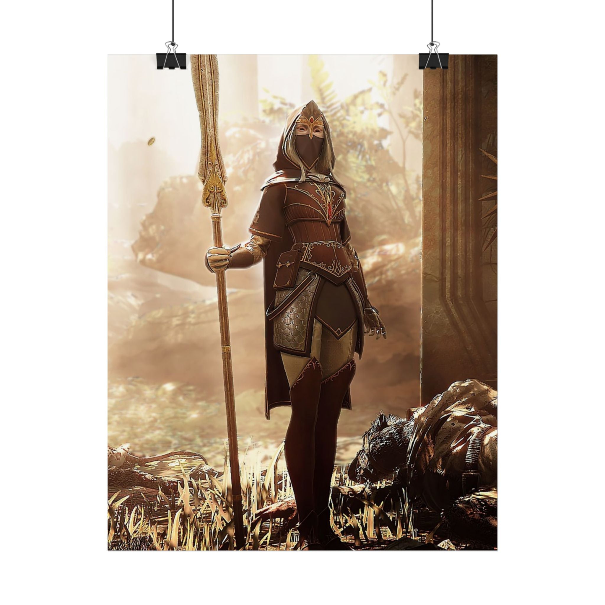 Warhammer 40K Vermintide 2 Kerillian Handmaiden Poster Print — Rolled Wall Art for Gamers & Collectors, Space Marine Wall Art, Gaming Room Decor