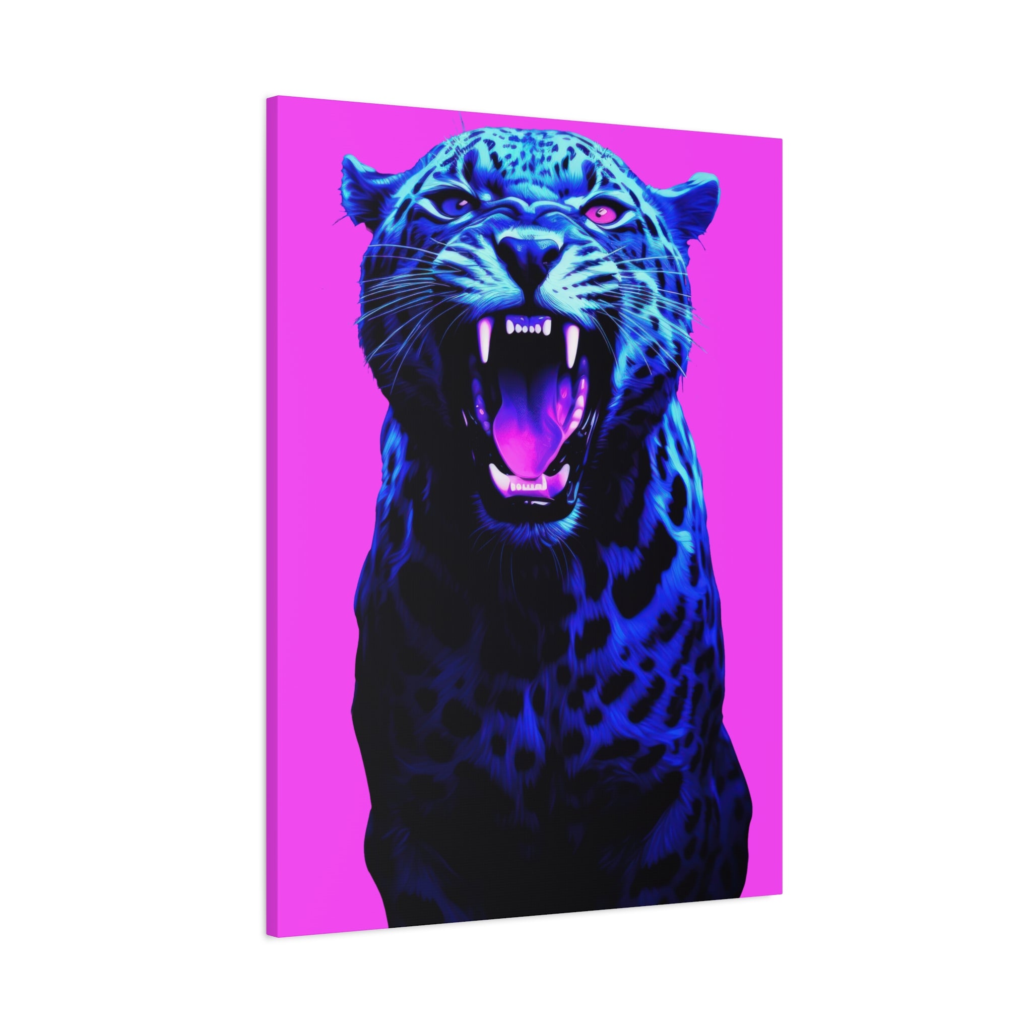 canvas-print-neon-leopard-wall-art-vaporwave-home-decor-stretched-matte-canvas-living-room-decor