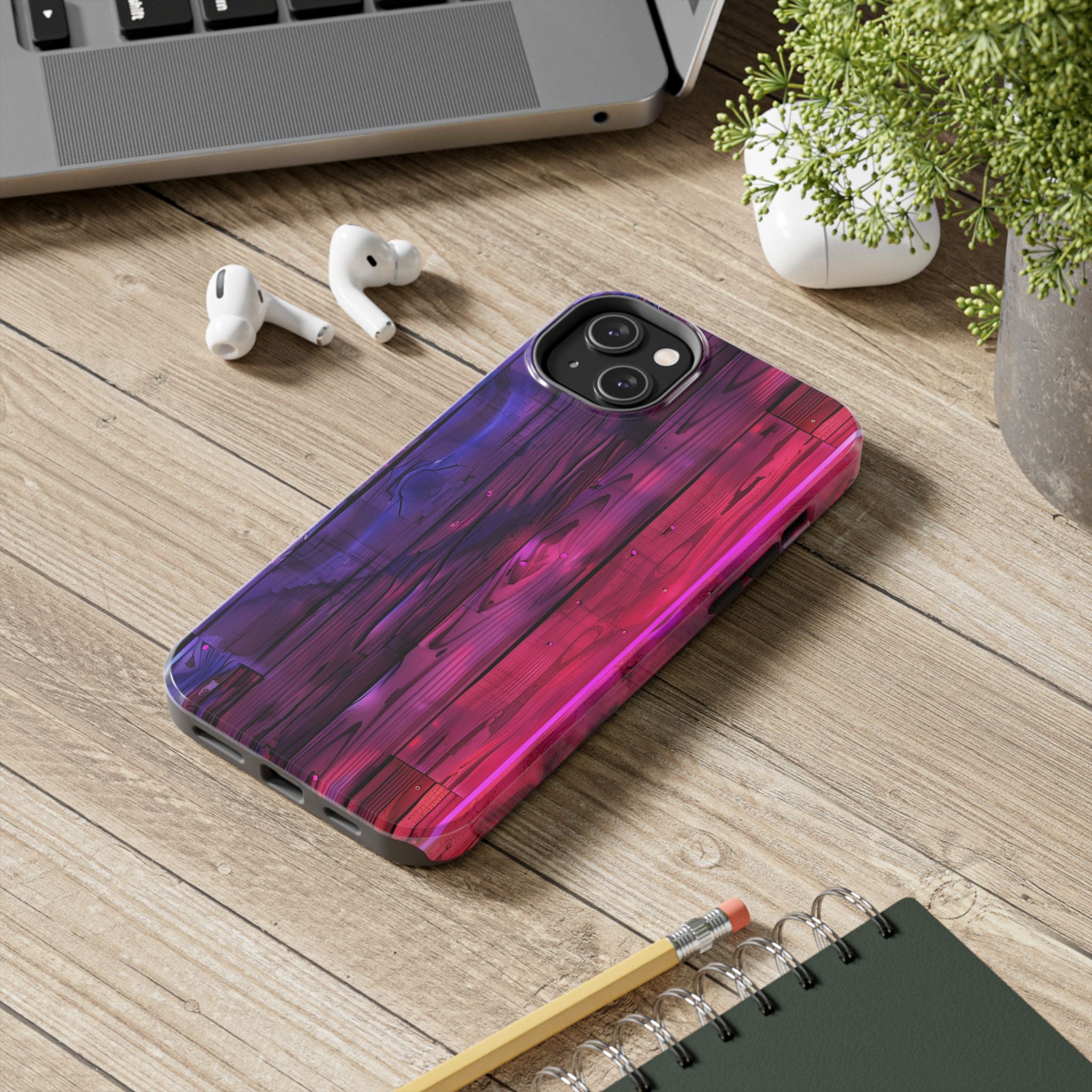 disco-neon-tough-iphone-cases-wood-grain-texture-iphone-case-cover-protective-iphone-shell-unique-iphone-accessories-iphone-1