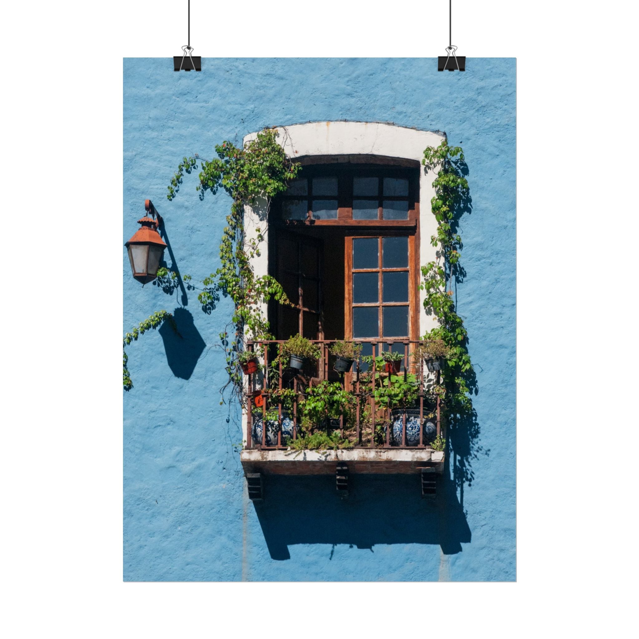 Rolled Posters, Mexican Balcony Home Decor Wall Art Hanging, Living Room Housewarming Gift, Poster Wall Art