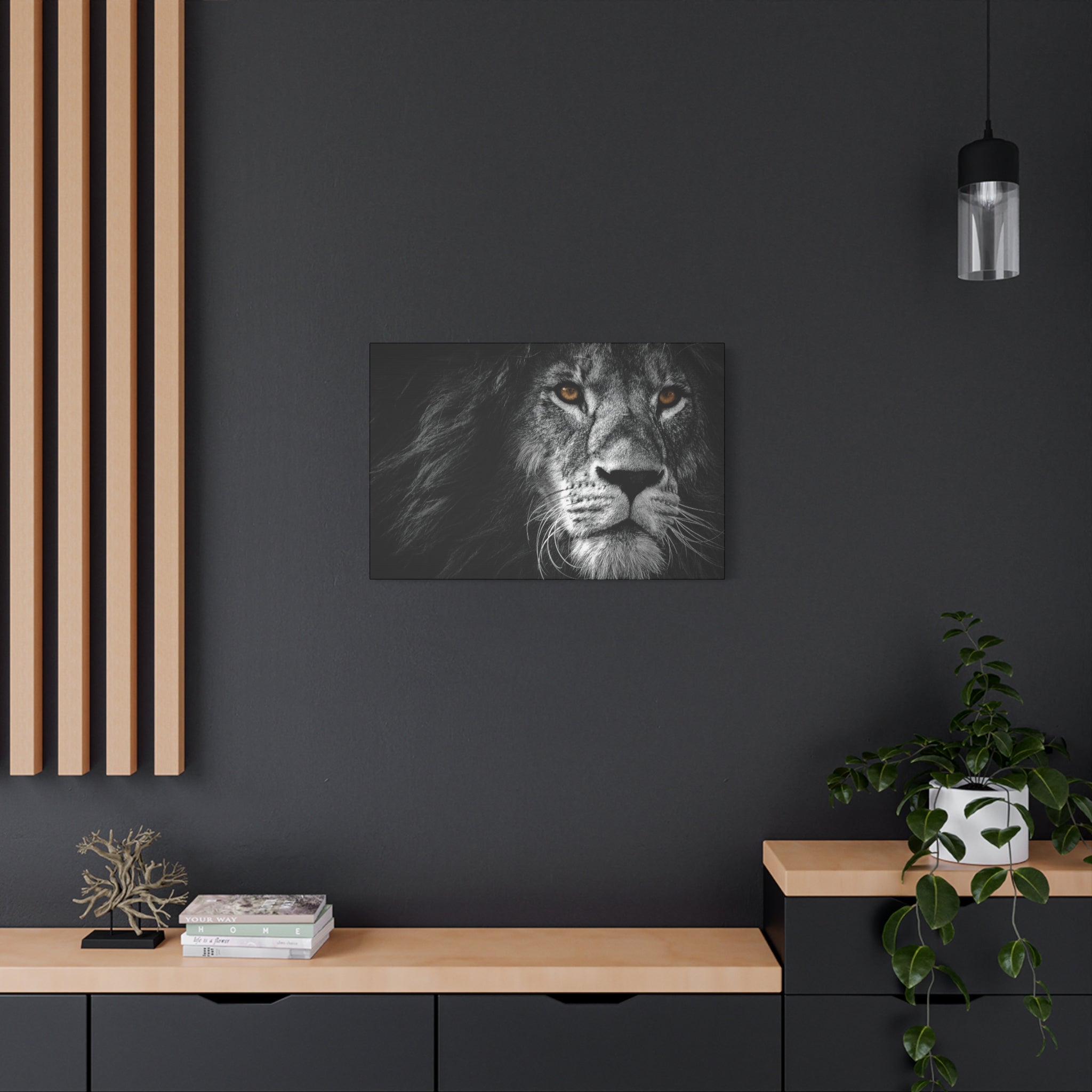 canvas-print-lion-wall-art-black-and-white-living-room-decor-matte-stretched-lion-poster-jungle-animal-art-print-wildlife-saf