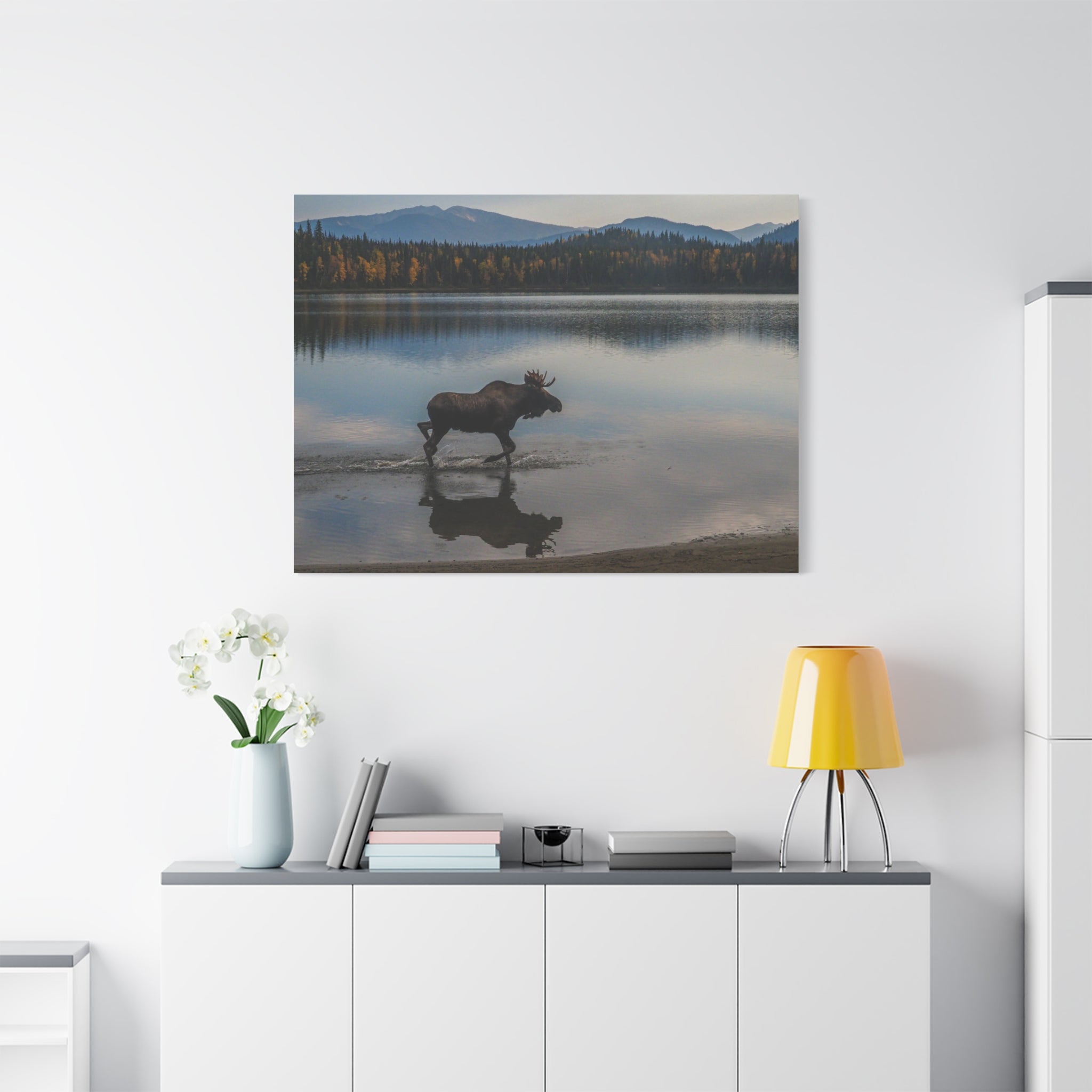 canvas-art-print-rustic-moose-wall-decor-cabin-lodge-wildlife-painting-nature-home-decor-wilderness-animal-poster-farmhouse-w