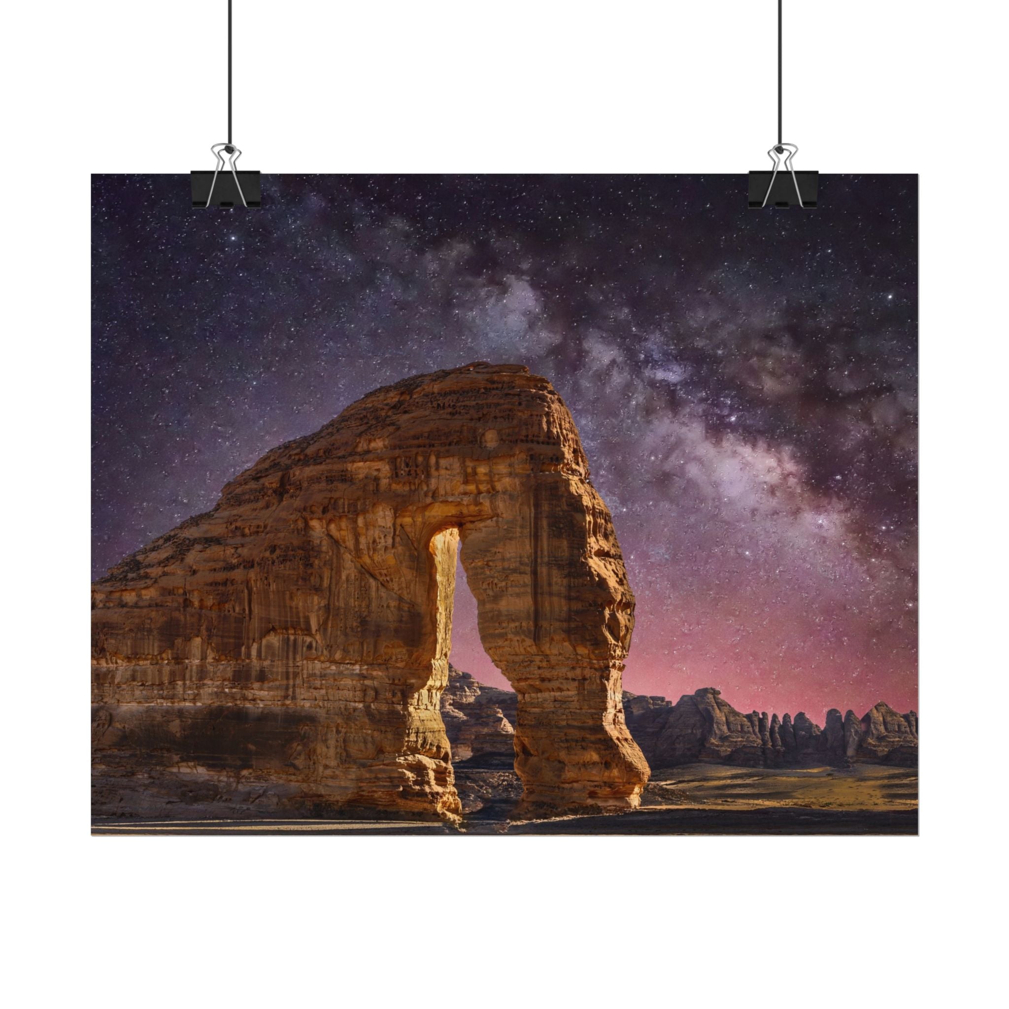 desert-landscape-poster-print-milky-way-poster-wall-art-milky-way-decor-artwork-unique-home-decor-starry-night-picture