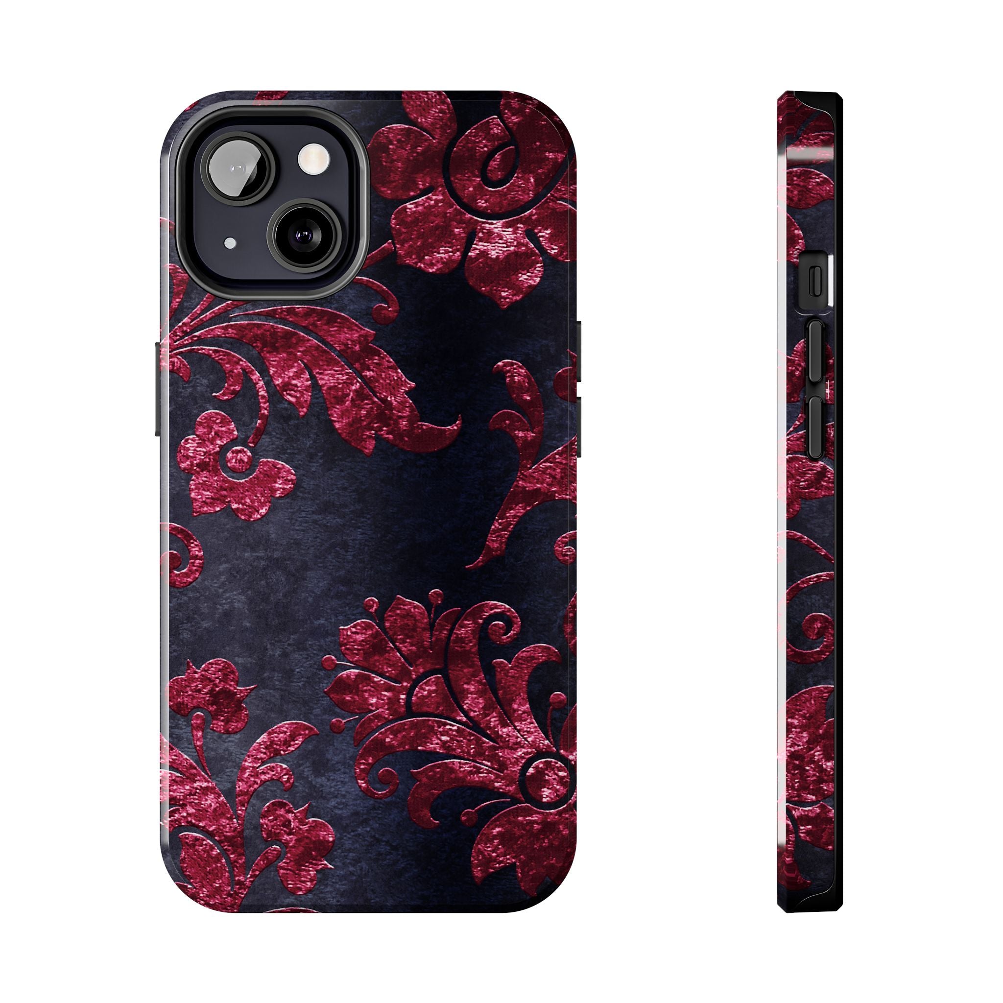 embossed-burgundy-velvet-tough-iphone-case-protective-iphone-cover-heavy-duty-iphone-case-rugged-phone-case-durable-smartphon