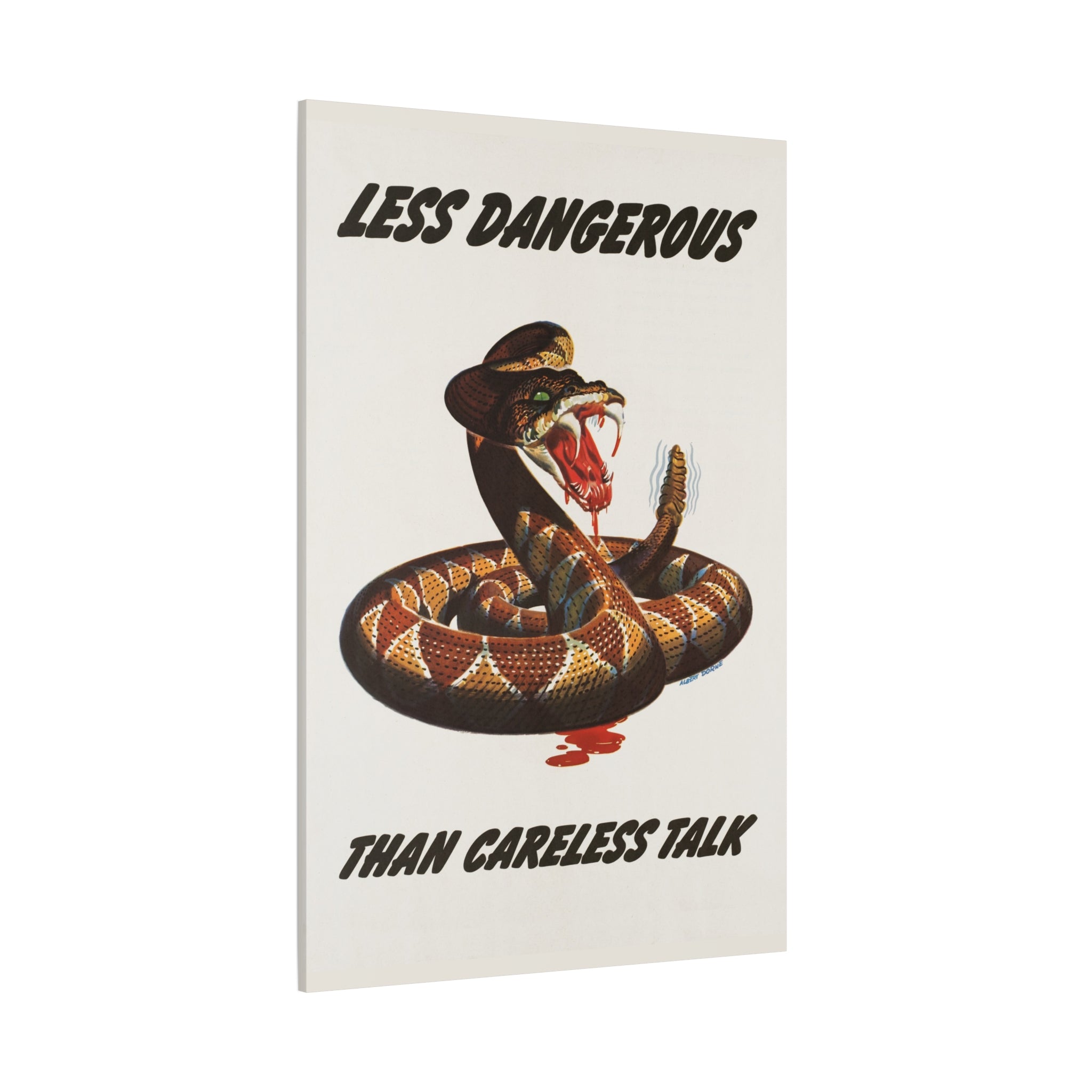 canvas-print-cobra-motivational-art-matte-finish-stretched-wall-art-less-dangerous-than-careless-talk-home-decor