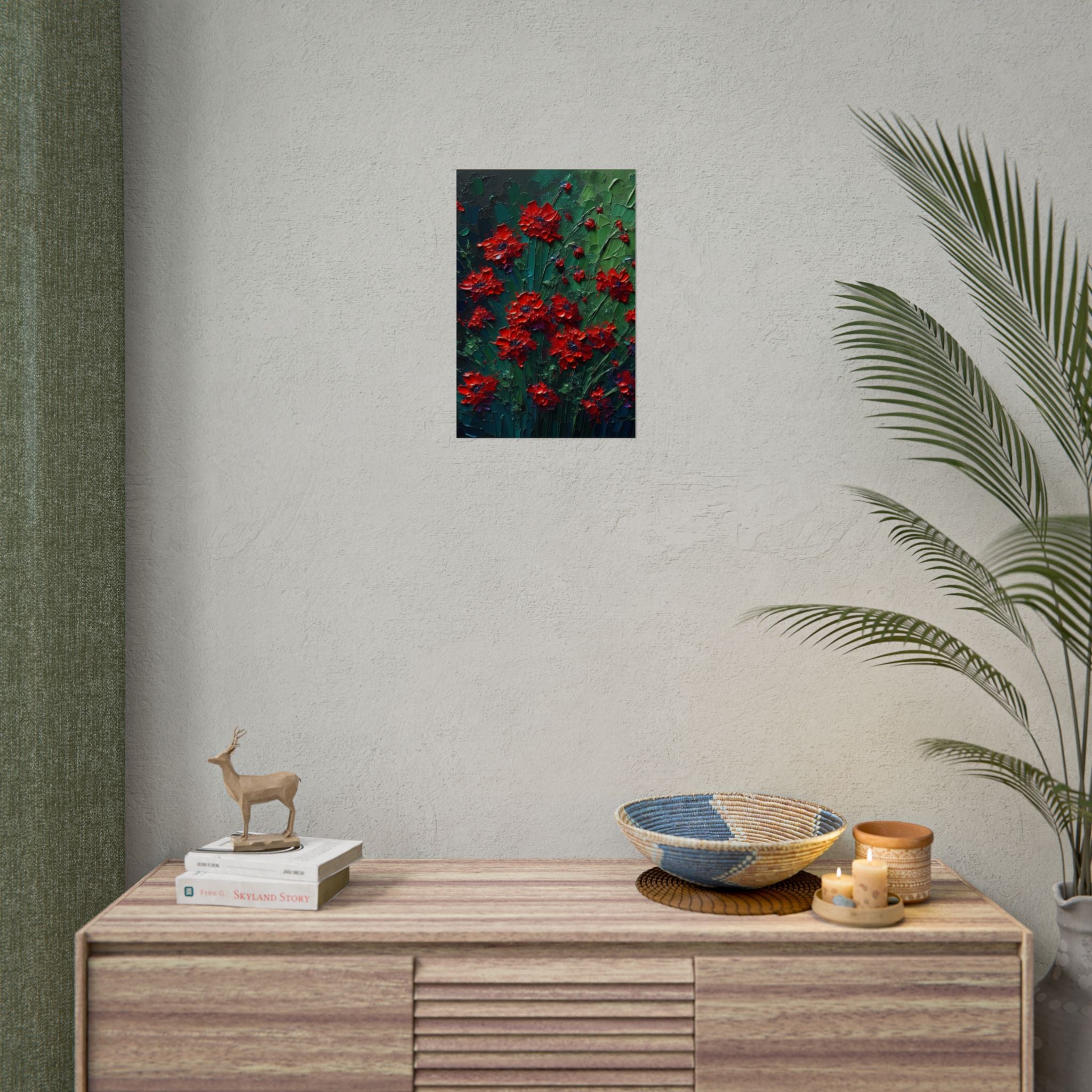 red-wildflowers-poster-print-impasto-oil-painting-look-elegant-floral-wall-art-home-decor-floral-print-gift-for-nature-lover