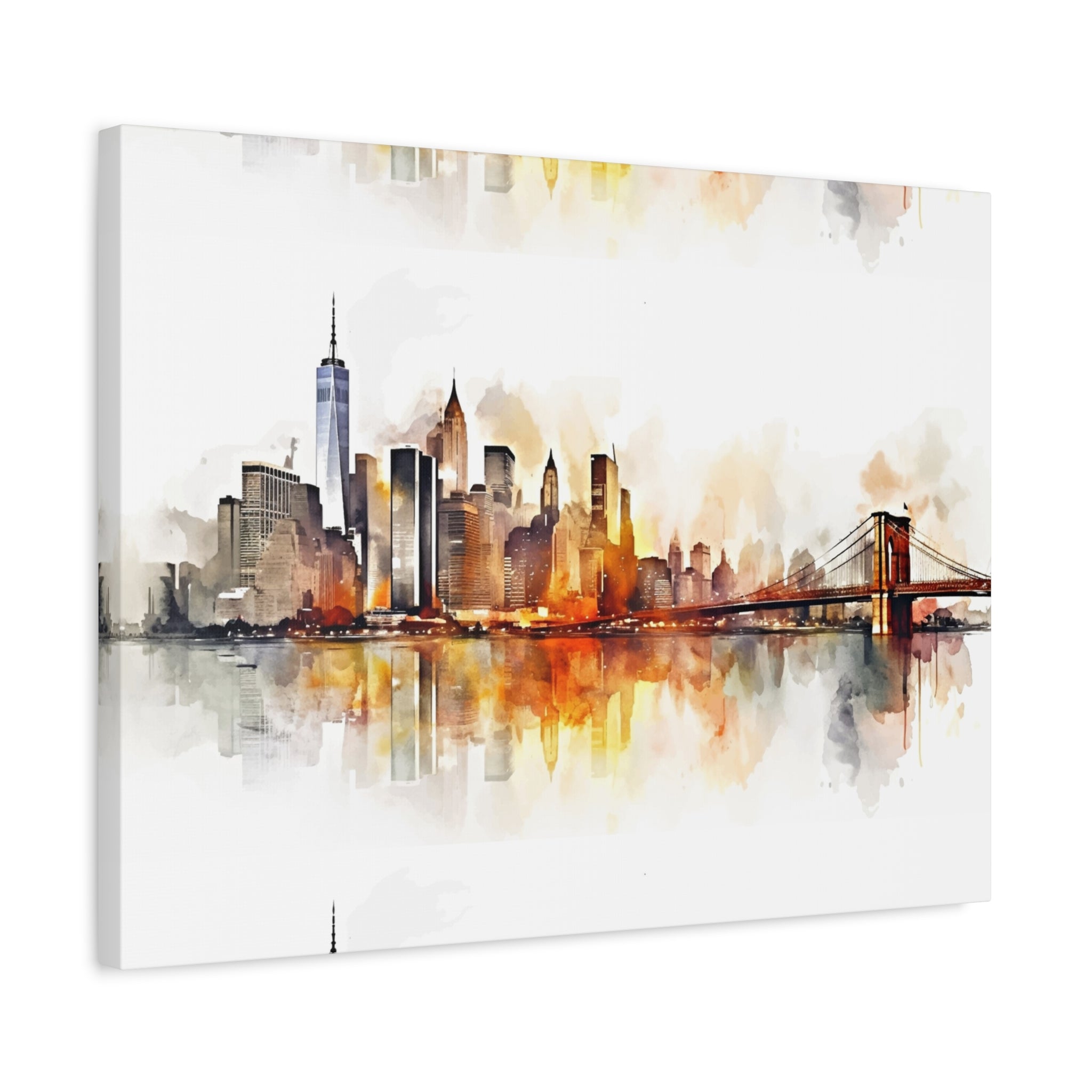 canvas-wall-art-print-watercolor-new-york-city-cityscape-home-decor-matte-stretched-alternative-nyc-wall-decor-urban-landscap