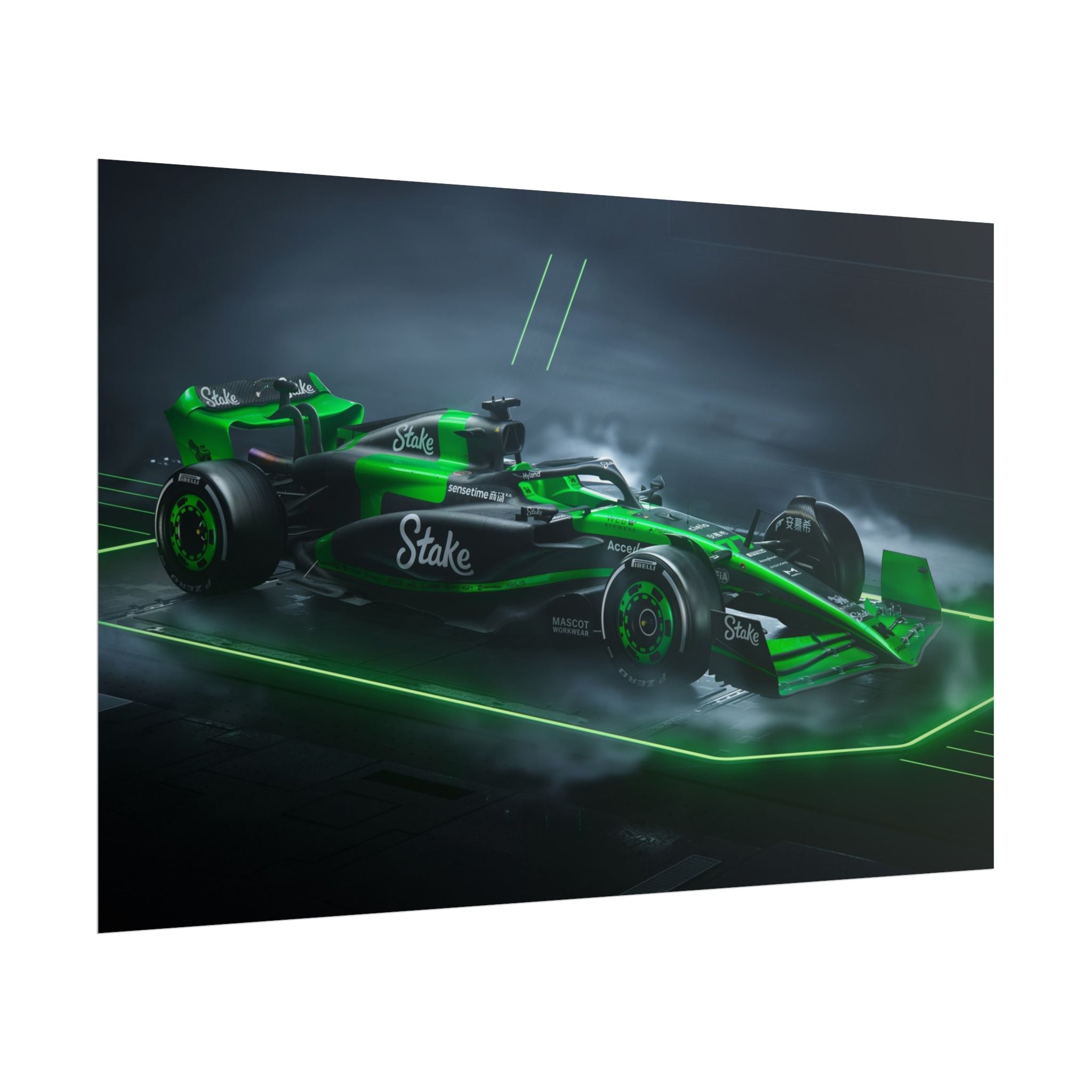 green-formula-1-car-poster-print-formula-one-cars-formula-1-gift-formula-1-poster-formula-1-wall-art-wall-decor-room-decor