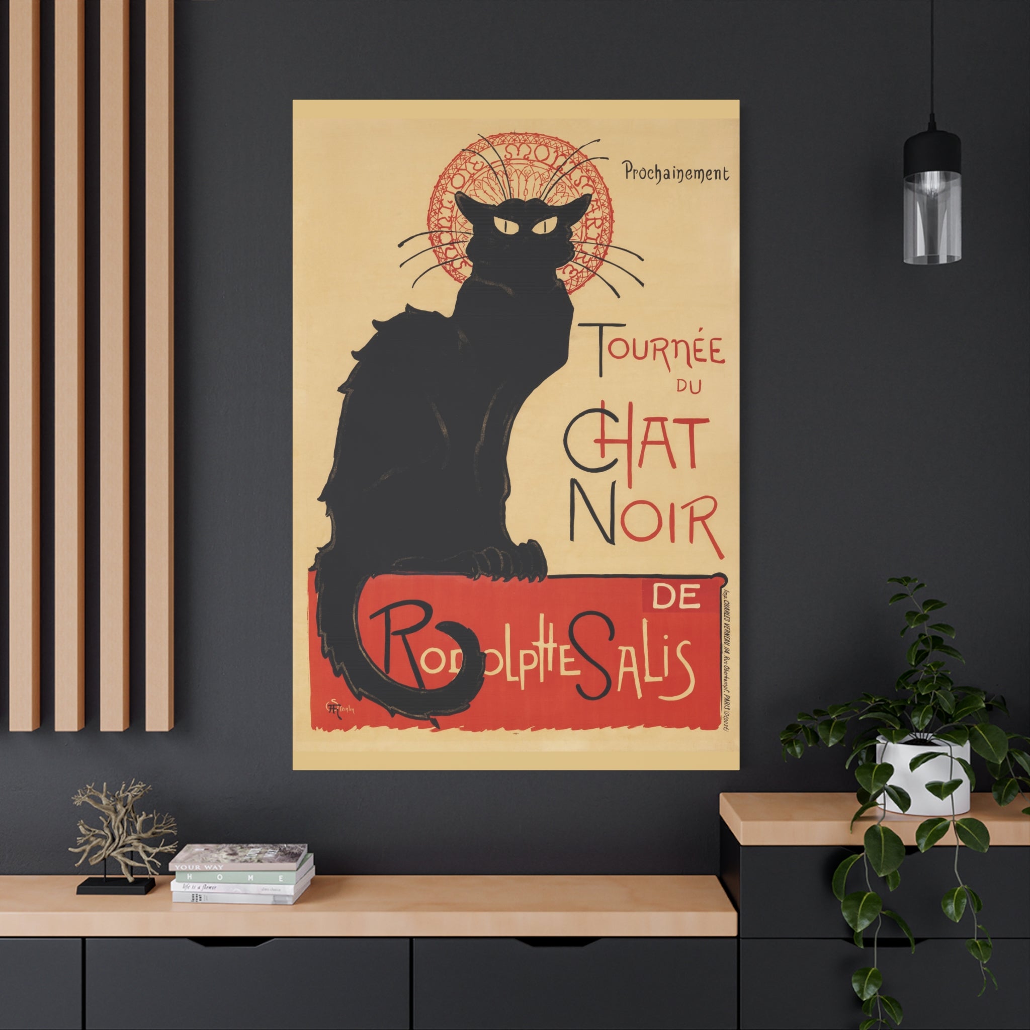 canvas-print-tournee-du-chat-noir-wall-art-matte-canvas-stretched-home-decor-living-room-theophile-steinlen-art-cat
