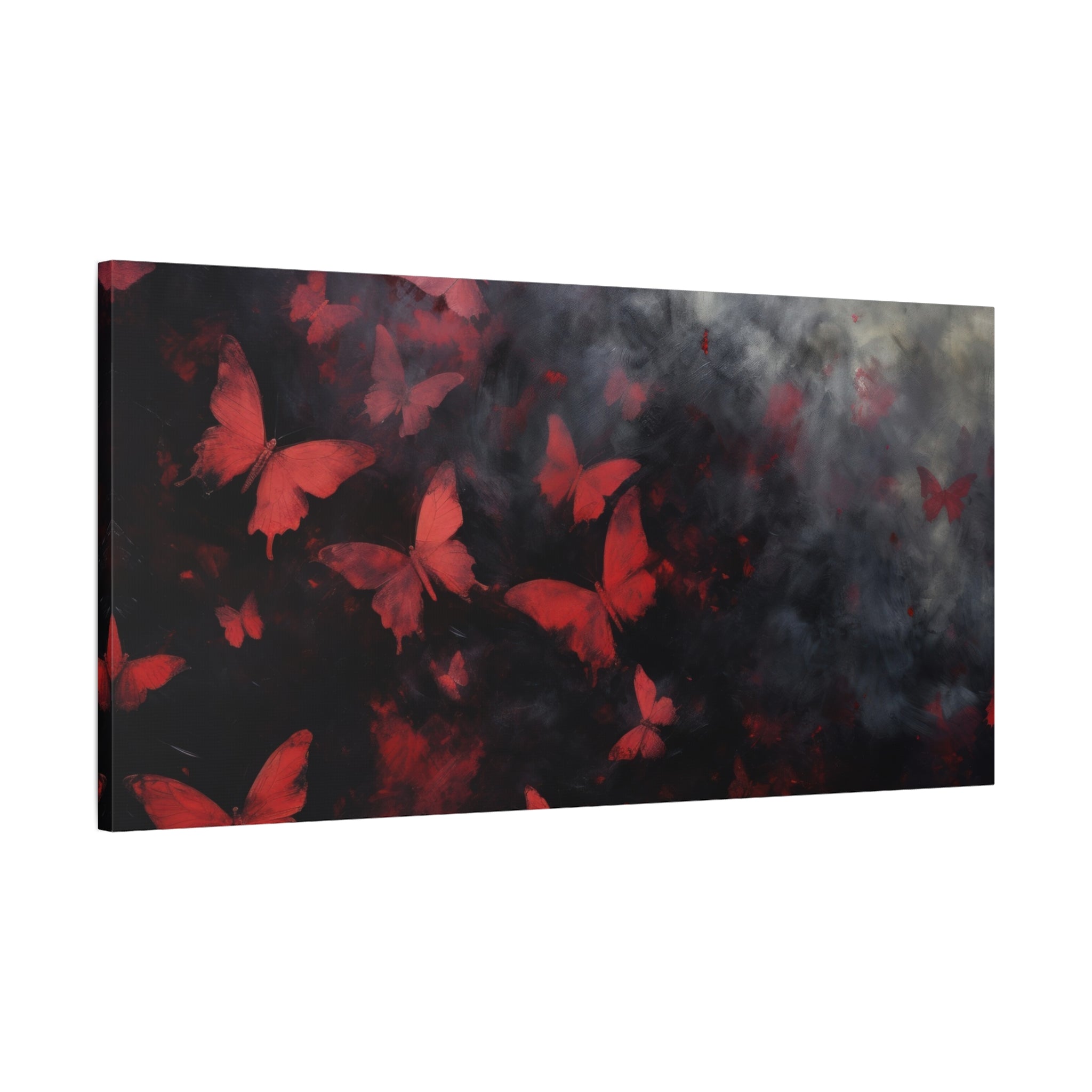 canvas-print-red-butterfly-brush-strokes-elegant-living-room-decor-housewarming-gift-canvas-wall-art-abstract-paintings