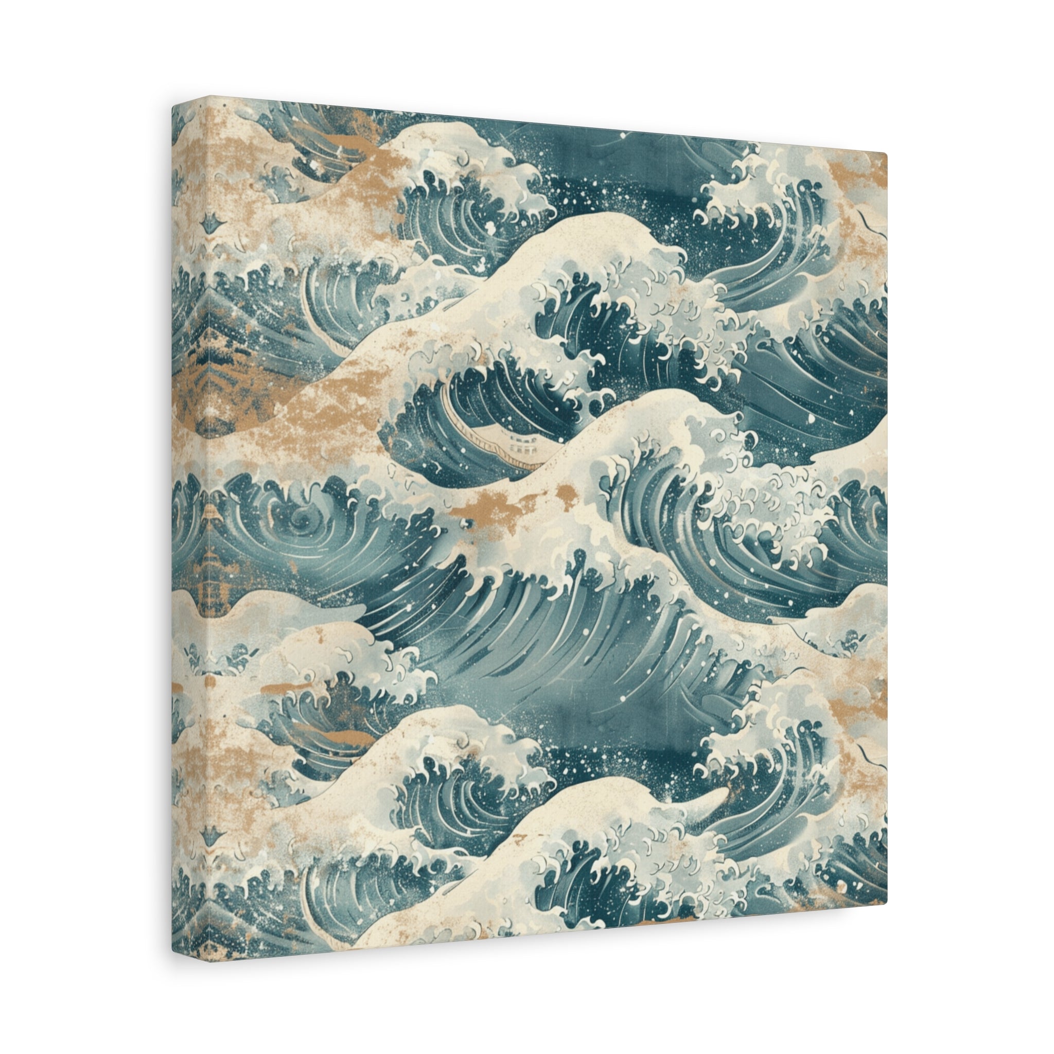 canvas-print-vintage-wave-pattern-japanese-style-colorful-wall-art-home-decor-stretched-matte-canvas-unique-gift-idea-office-