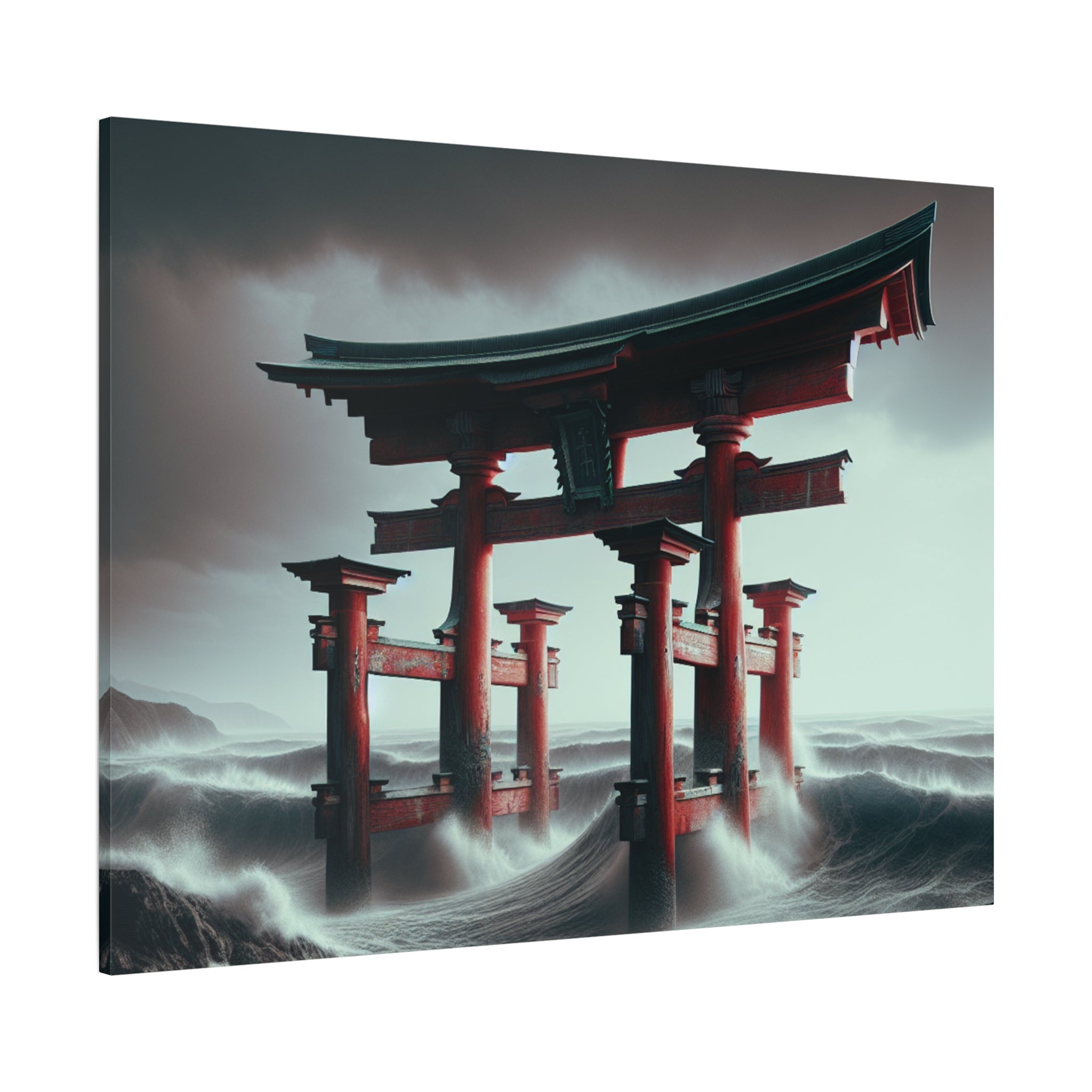 canvas-art-japanese-torri-gate-geisha-wall-decor-matte-stretched-artwork-home-decoration-asian-inspired-painting-oriental-roo