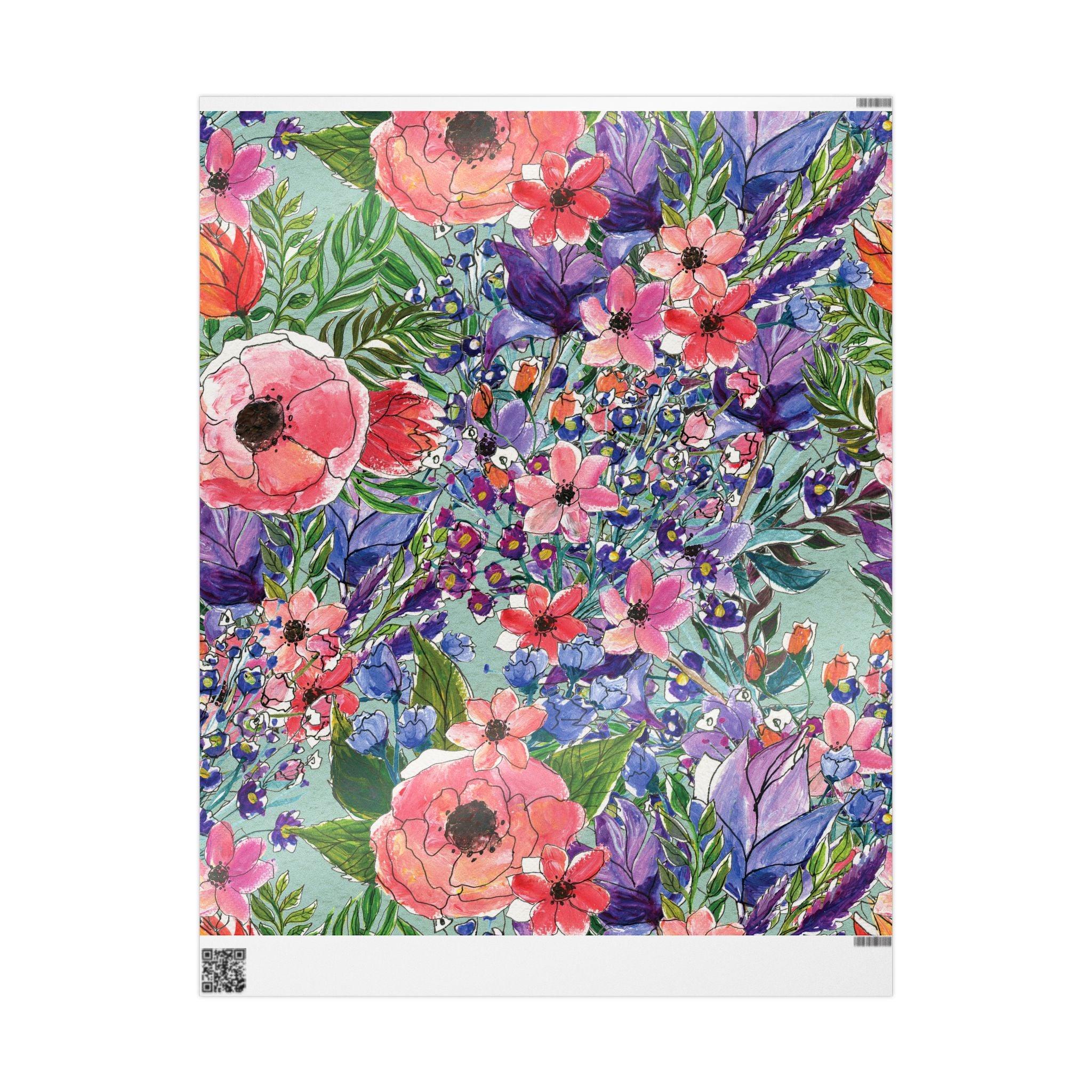 floral-wrapping-papers-pink-purple-oil-painting-gift-wrap-holiday-present-packaging-birthday-party-decor-craft-supplies-weddi