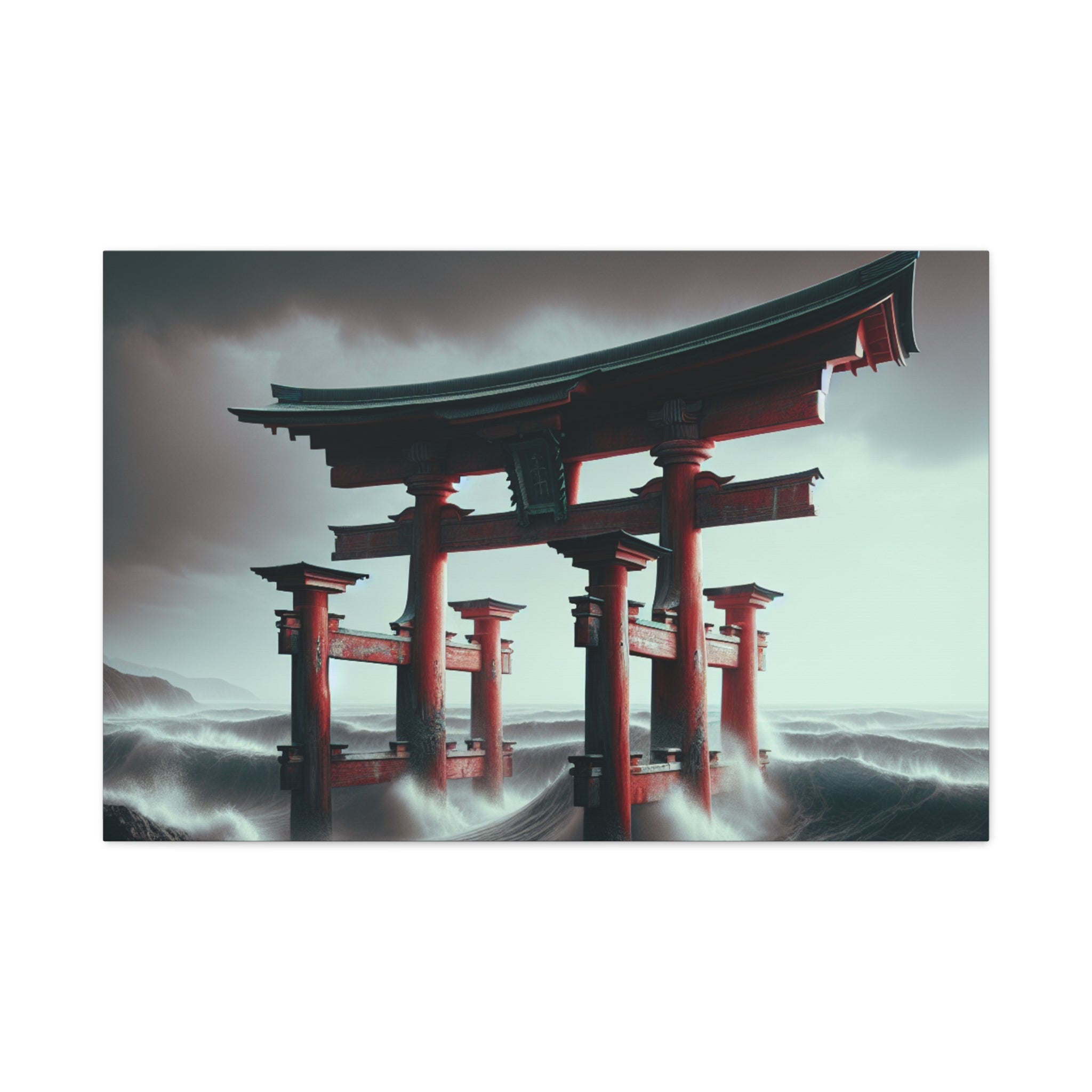 canvas-art-japanese-torri-gate-geisha-wall-decor-matte-stretched-artwork-home-decoration-asian-inspired-painting-oriental-roo