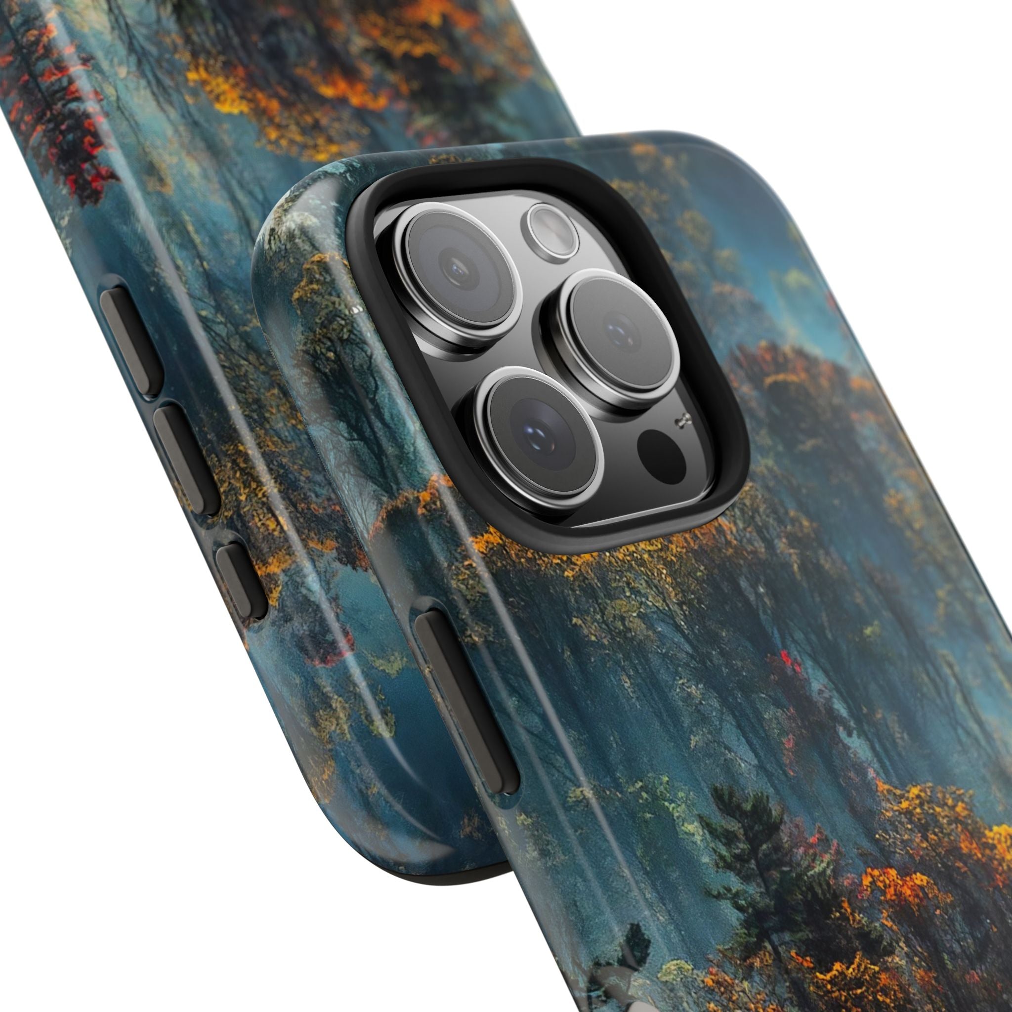 iphone-tough-case-misty-forrest-foggy-fall-iphone-covers-protective-smartphone-cover-nature-lover-gift-adventure-accessory