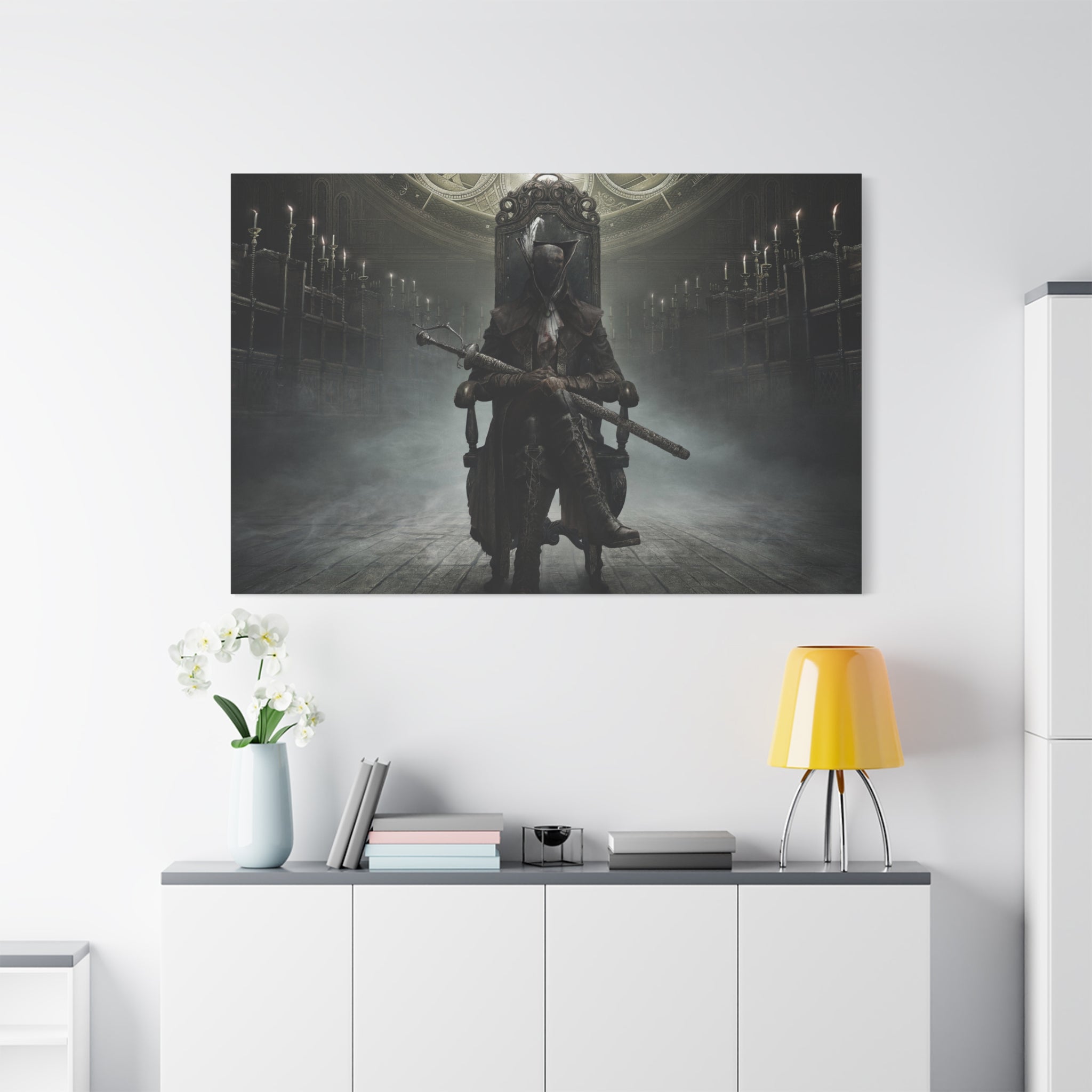 Bloodborne Boss Lady Maria Canvas Wall Art, Home Wall Decor, Game Wall Art Print, Gothic Art