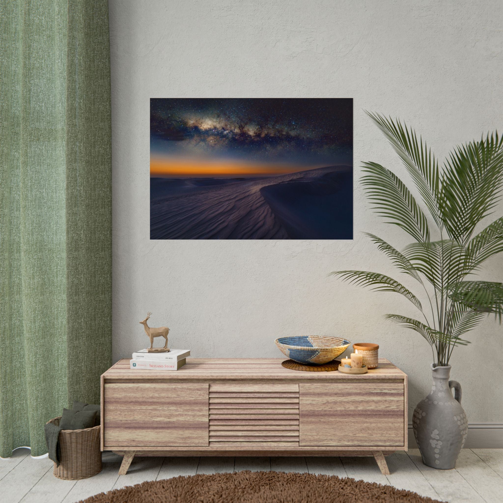 desert-landscape-poster-print-milky-way-wall-art-desert-wall-decor-unique-home-decor-starry-night-picture